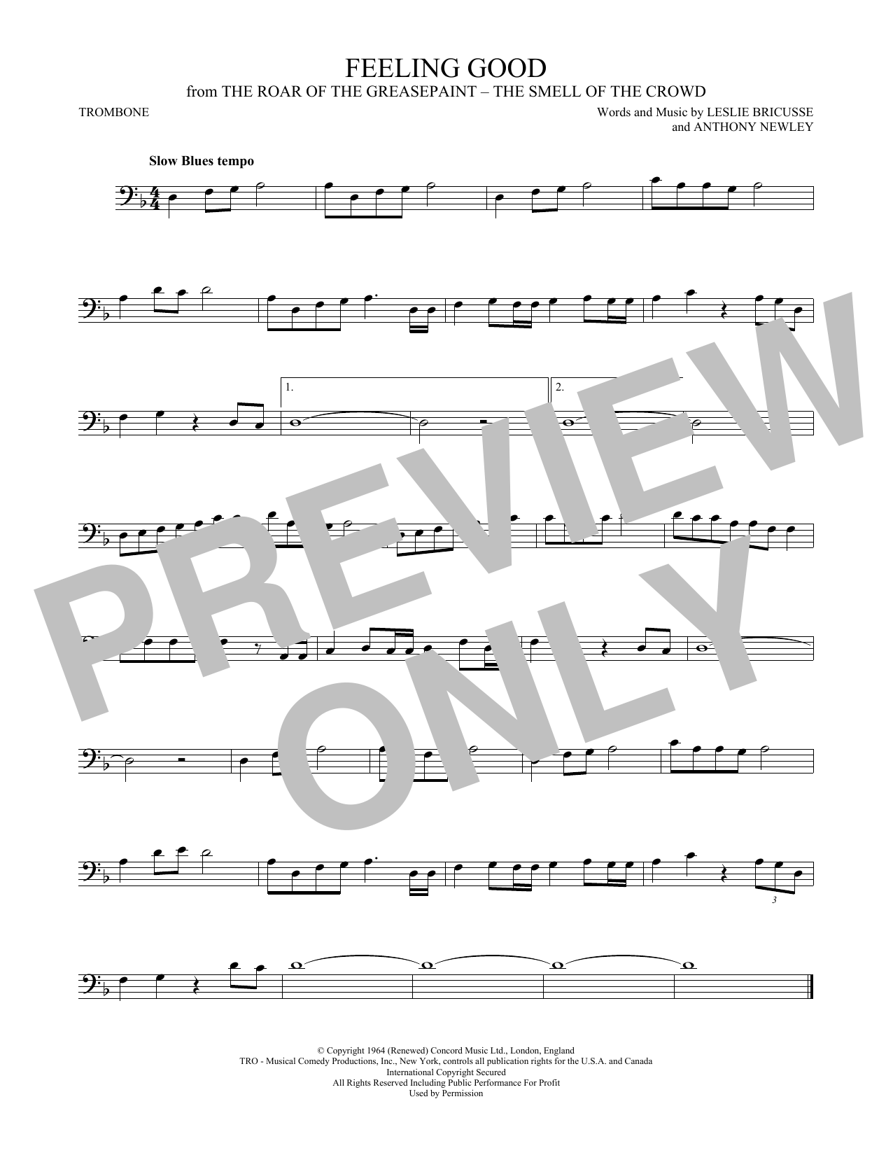 Feeling Good (Trombone Solo) von Michael Bubl
