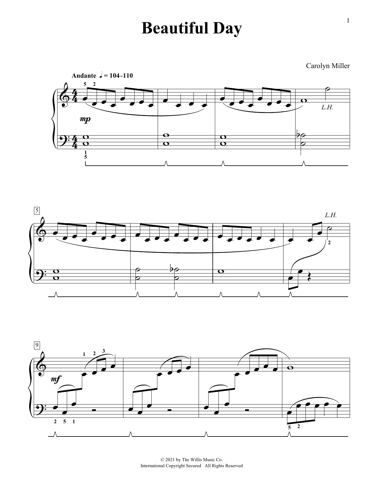 Beautiful Day (Educational Piano) von Carolyn Miller