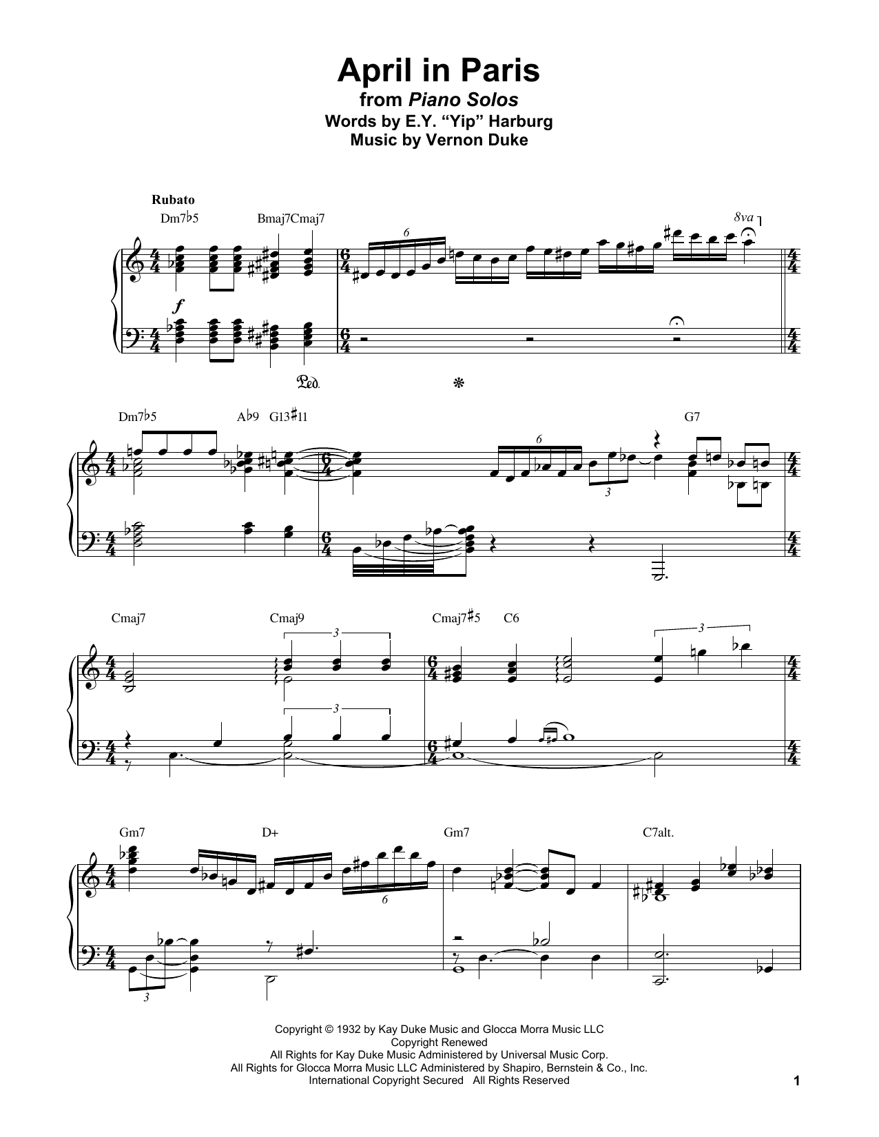 April In Paris (Piano Transcription) von Bud Powell