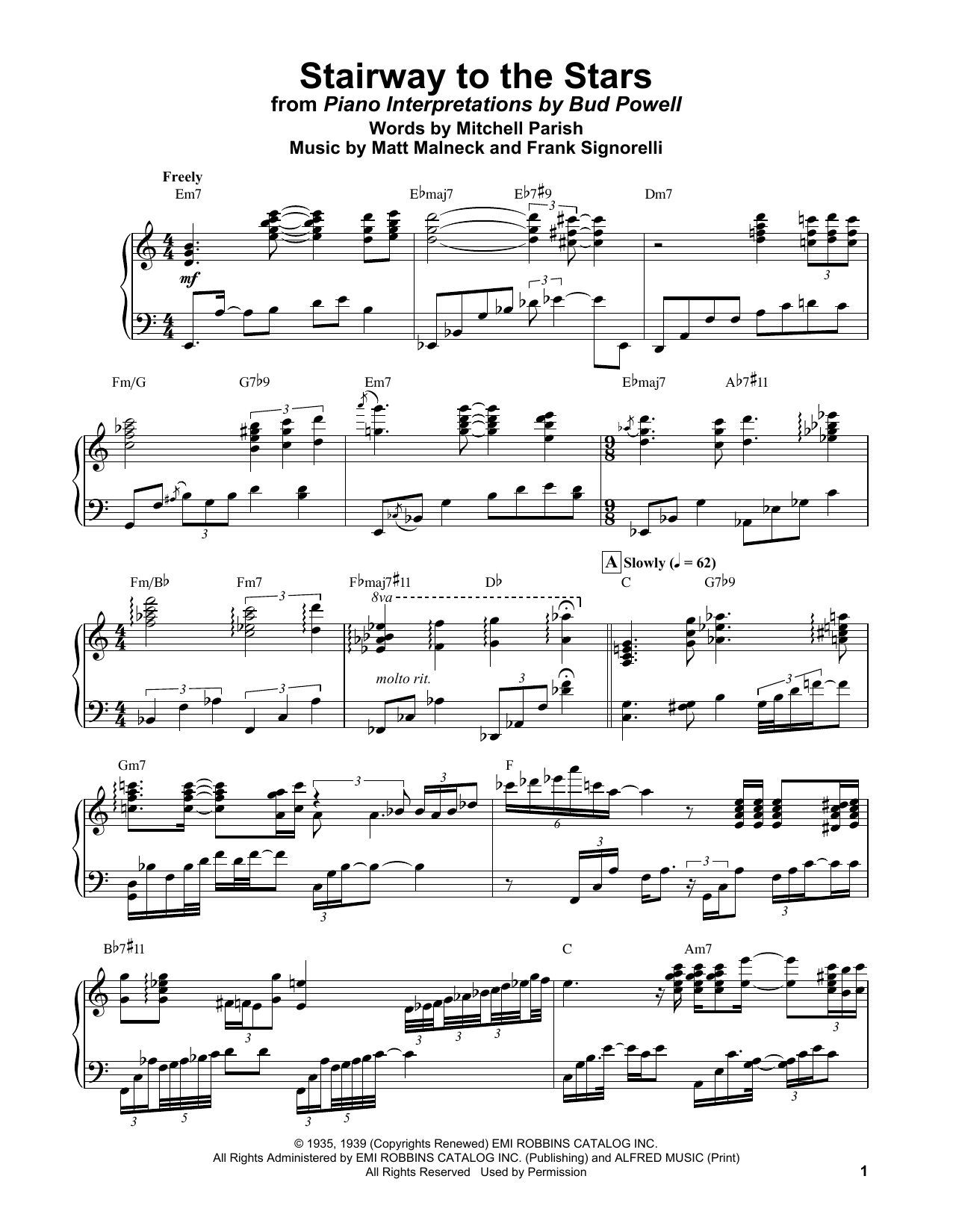 Stairway To The Stars (Piano Transcription) von Bud Powell