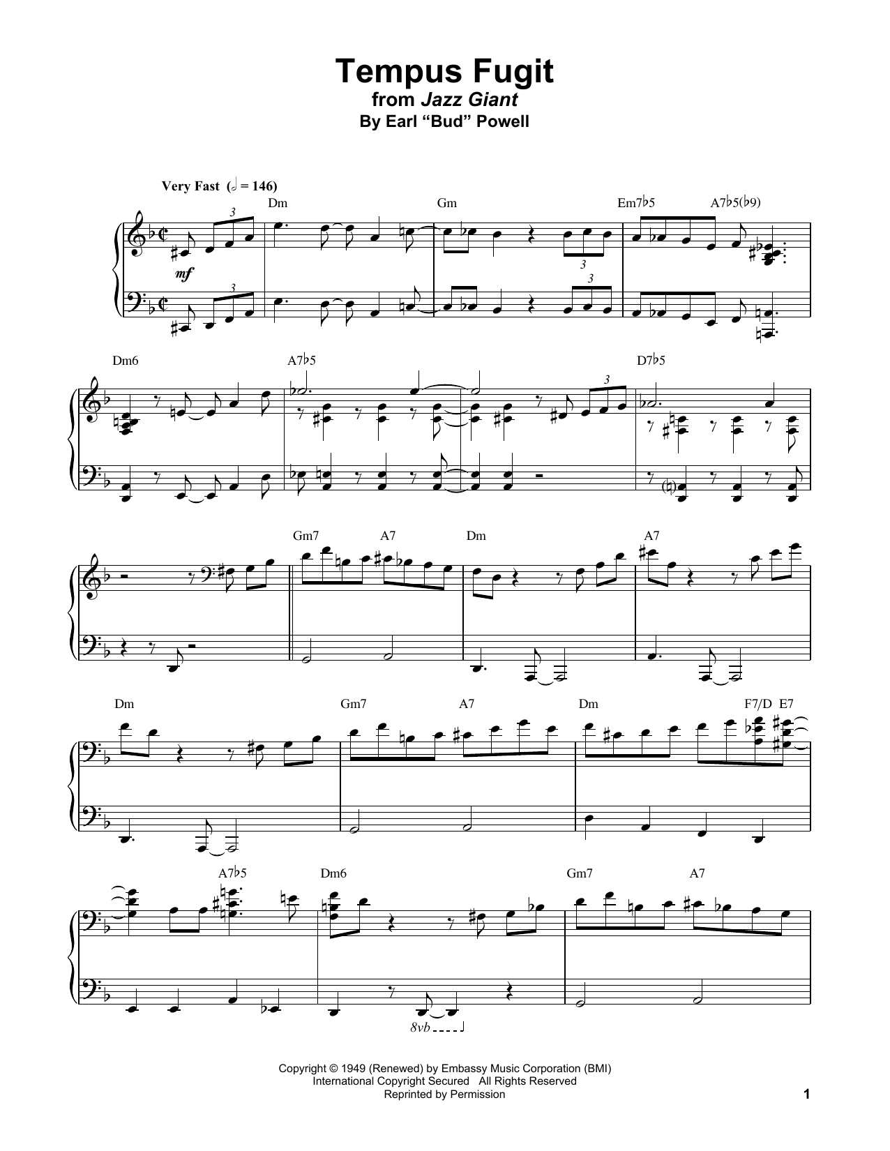 Tempus Fugit (Piano Transcription) von Bud Powell