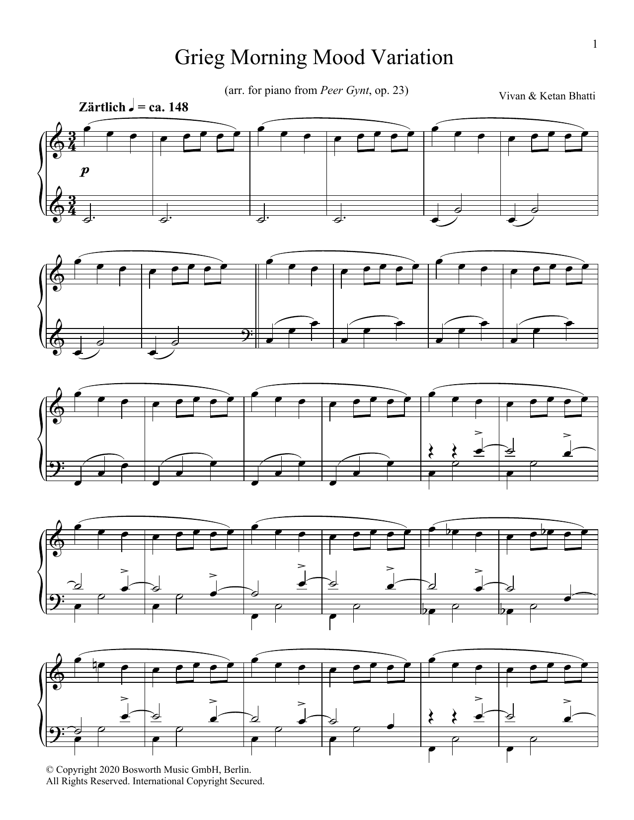Grieg Morning Mood Variation (Piano Solo) von Ketan & Vivan Bhatti