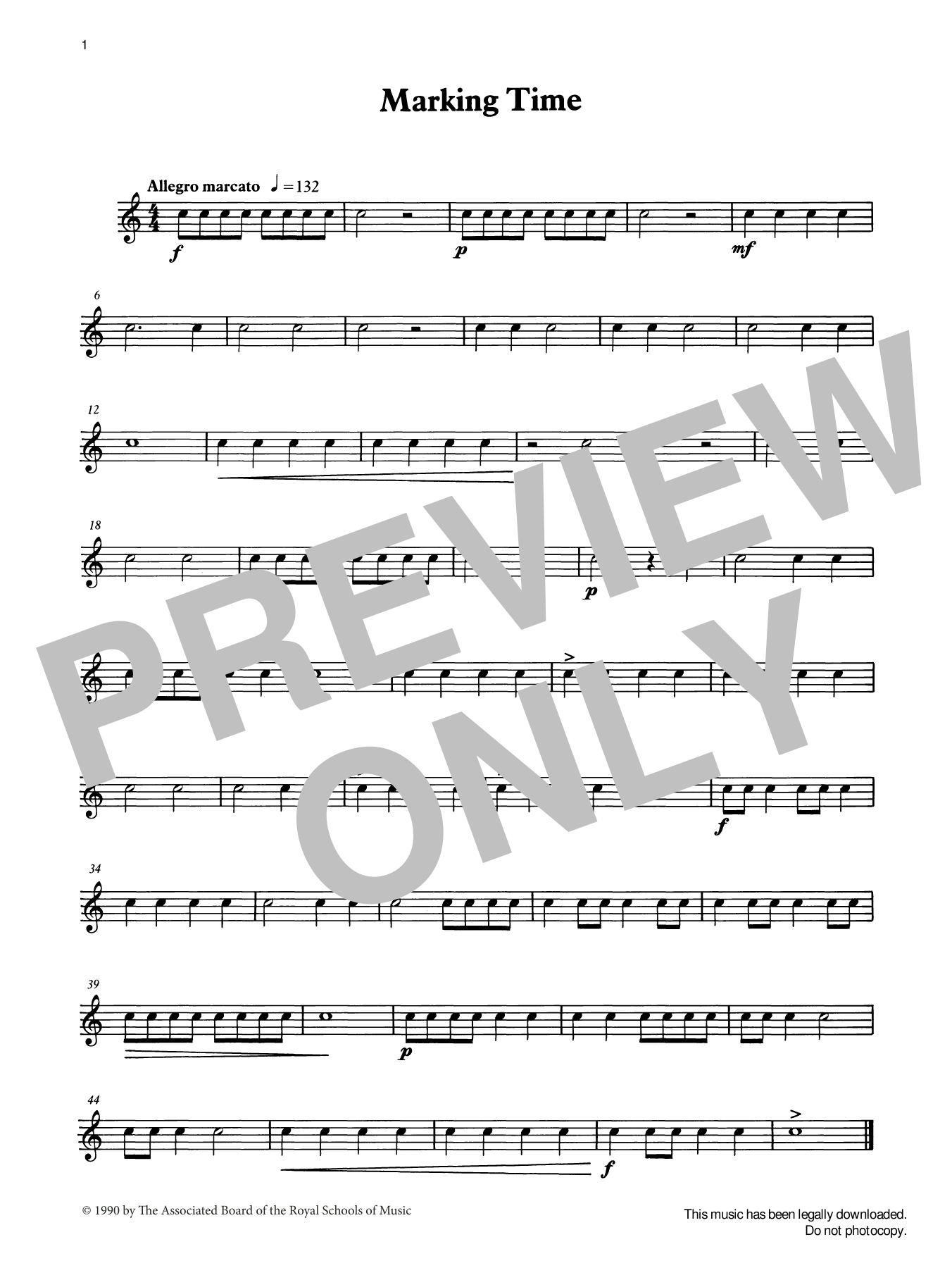 Marking Time from Graded Music for Snare Drum, Book I (Percussion Solo) von Ian Wright and Kevin Hathaway