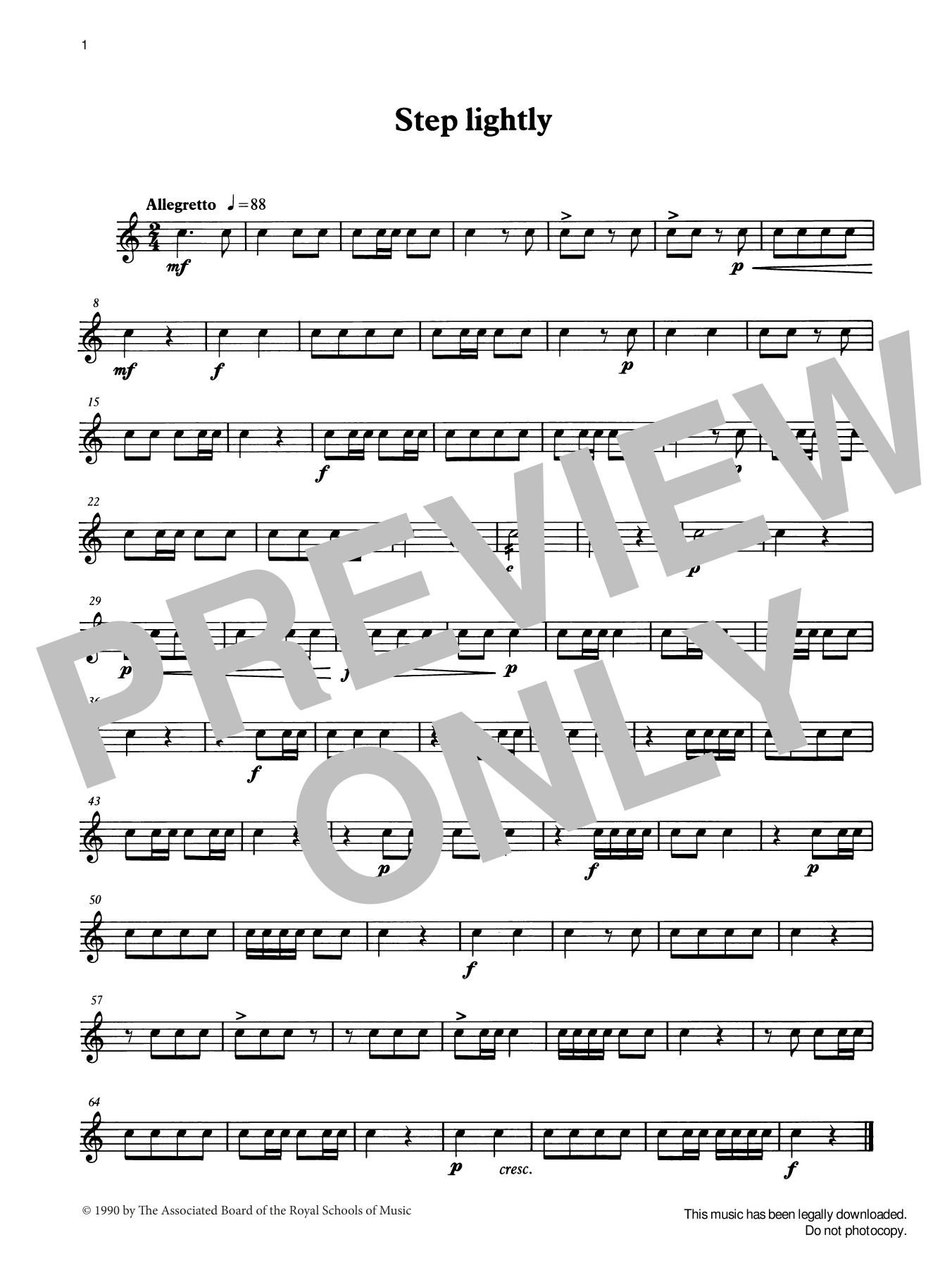 Step Lightly from Graded Music for Snare Drum, Book I (Percussion Solo) von Ian Wright and Kevin Hathaway