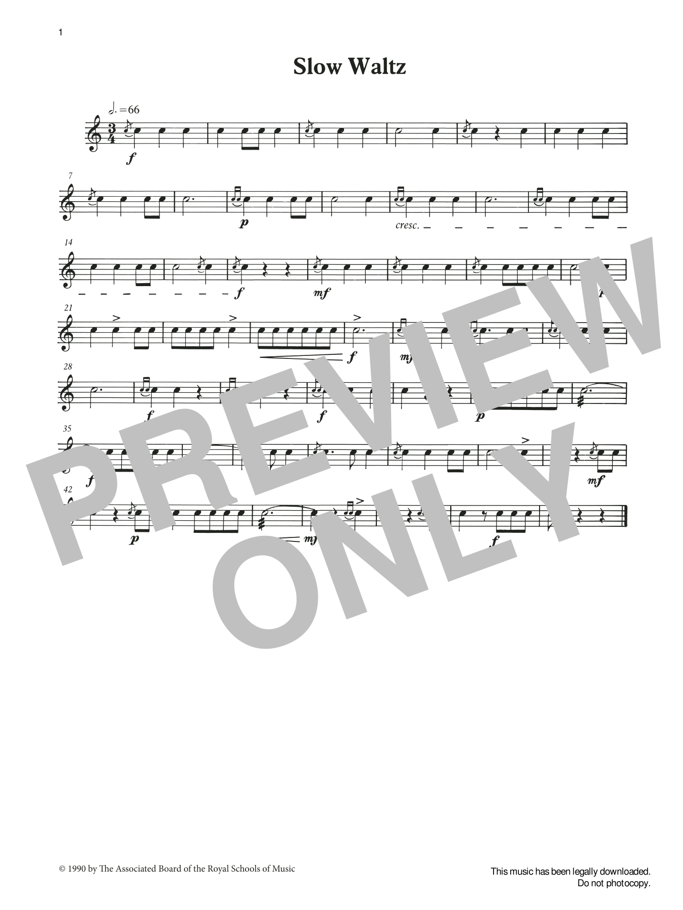 Slow Waltz from Graded Music for Snare Drum, Book II (Percussion Solo) von Ian Wright and Kevin Hathaway