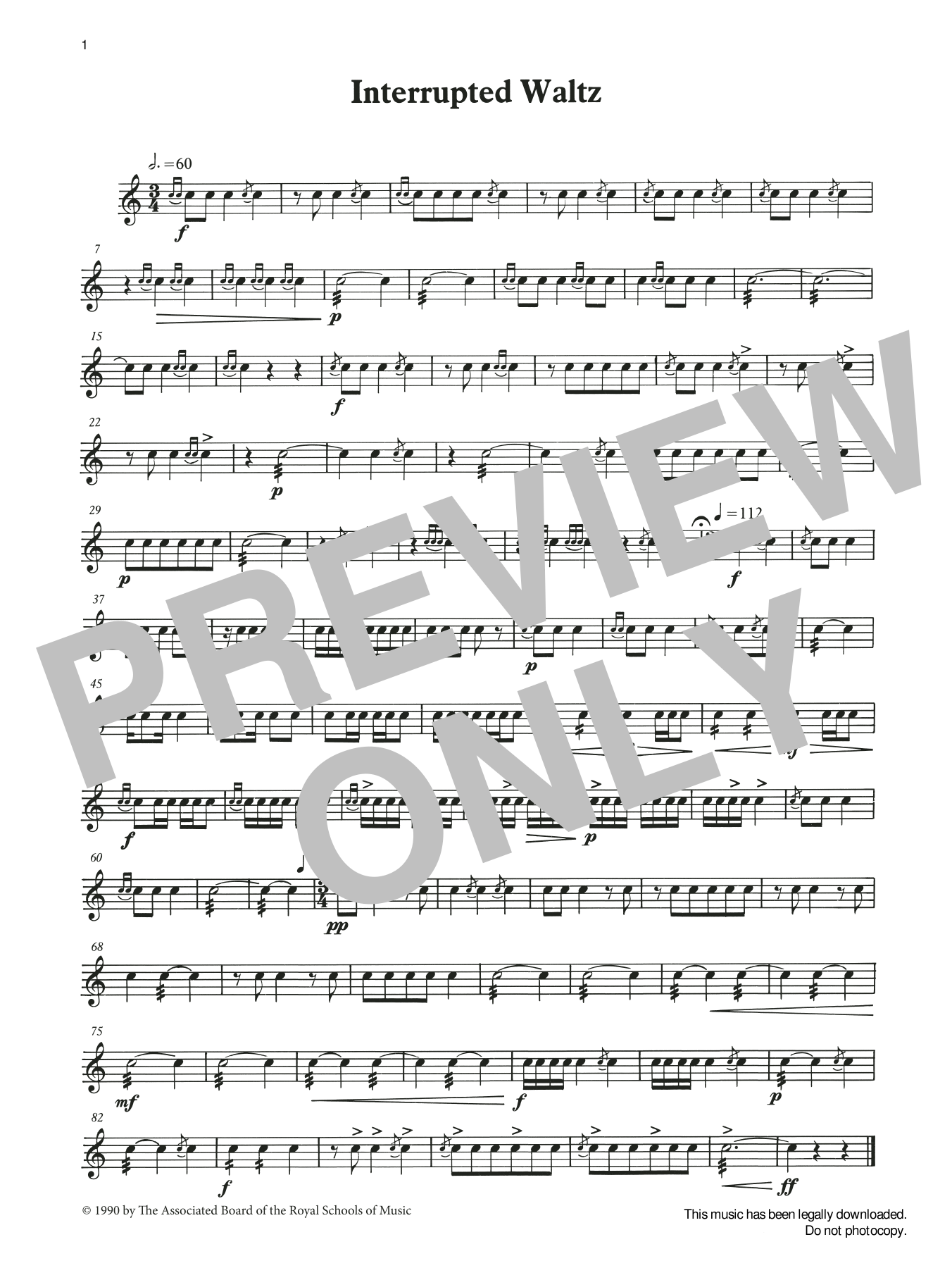 Interrupted Waltz from Graded Music for Snare Drum, Book II (Percussion Solo) von Ian Wright and Kevin Hathaway