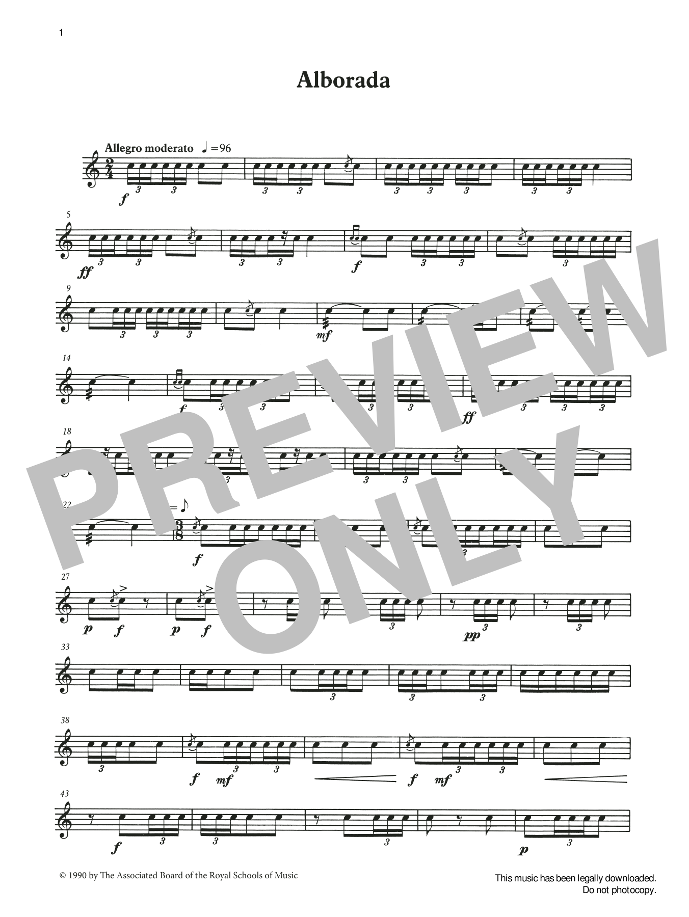 Alborada from Graded Music for Snare Drum, Book III (Percussion Solo) von Ian Wright and Kevin Hathaway