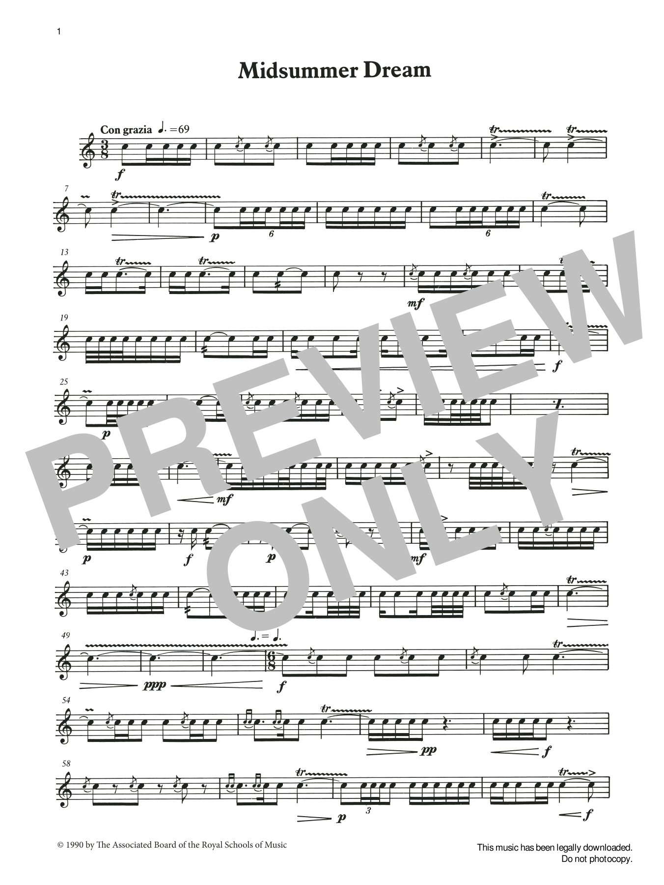 Midsummer Dream from Graded Music for Snare Drum, Book III (Percussion Solo) von Ian Wright and Kevin Hathaway