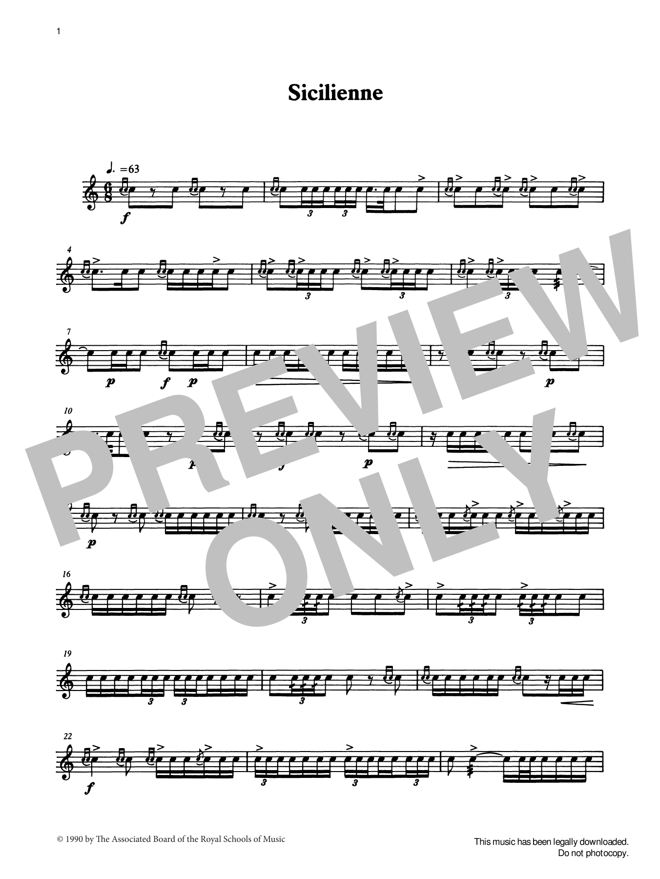 Sicilienne from Graded Music for Snare Drum, Book IV (Percussion Solo) von Ian Wright and Kevin Hathaway