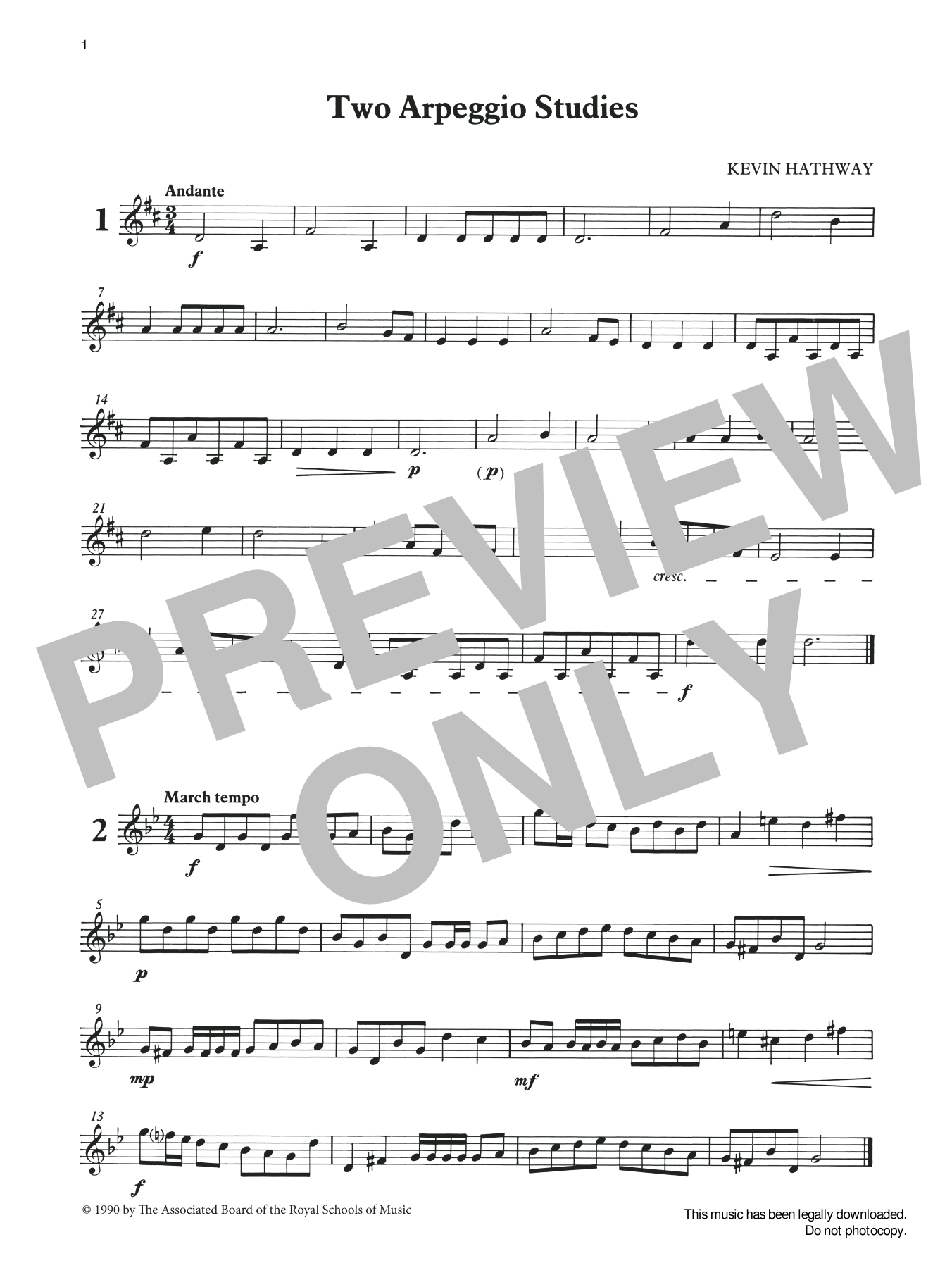 Two Arpeggio Studies from Graded Music for Tuned Percussion, Book I (Percussion Solo) von Ian Wright and Kevin Hathaway
