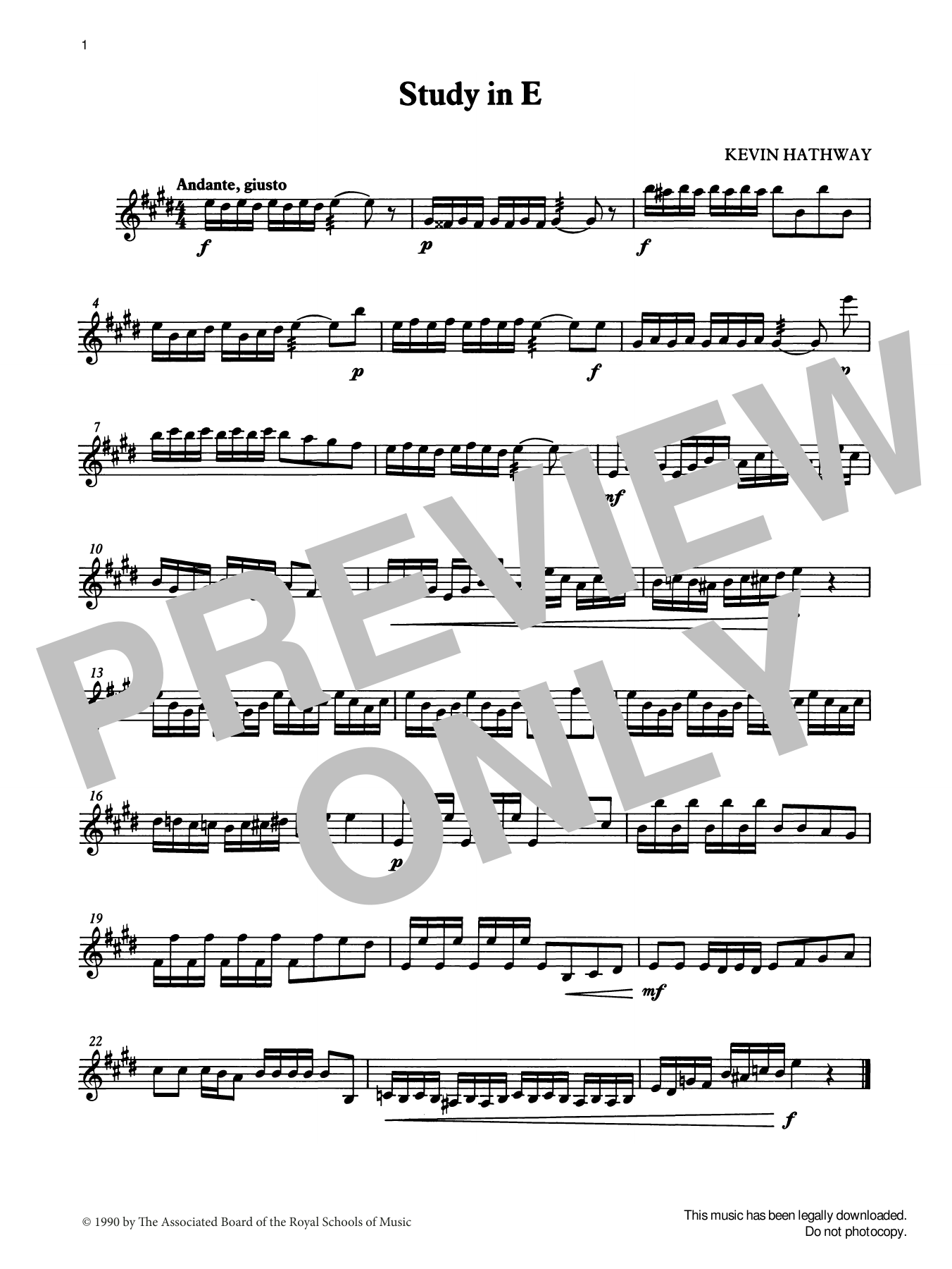 Study in E from Graded Music for Tuned Percussion, Book II (Percussion Solo) von Ian Wright and Kevin Hathaway
