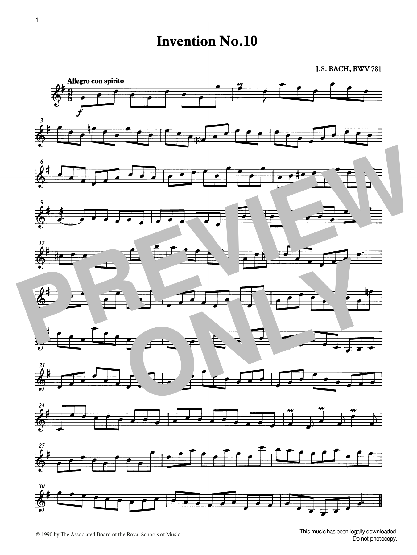 Invention No.10 from Graded Music for Tuned Percussion, Book III (Percussion Solo) von J. S. Bach