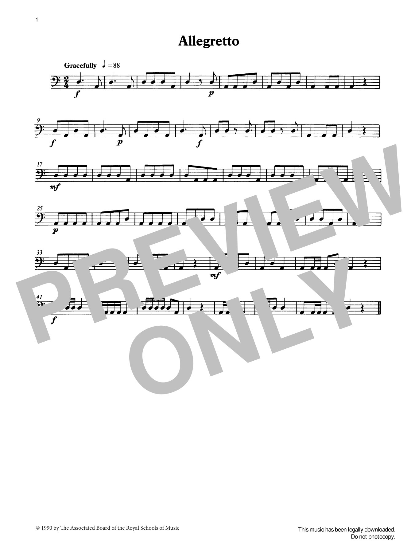 Allegretto from Graded Music for Timpani, Book I (Percussion Solo) von Ian Wright