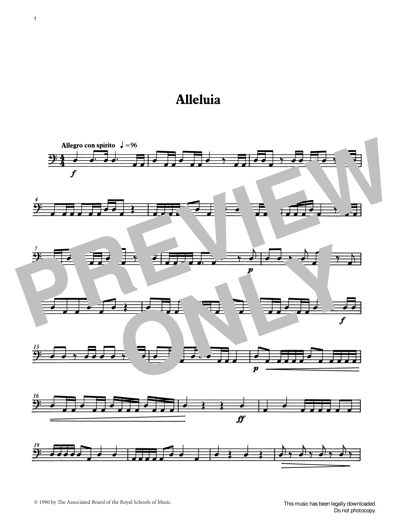 Alleluia from Graded Music for Timpani, Book II (Percussion Solo) von Ian Wright
