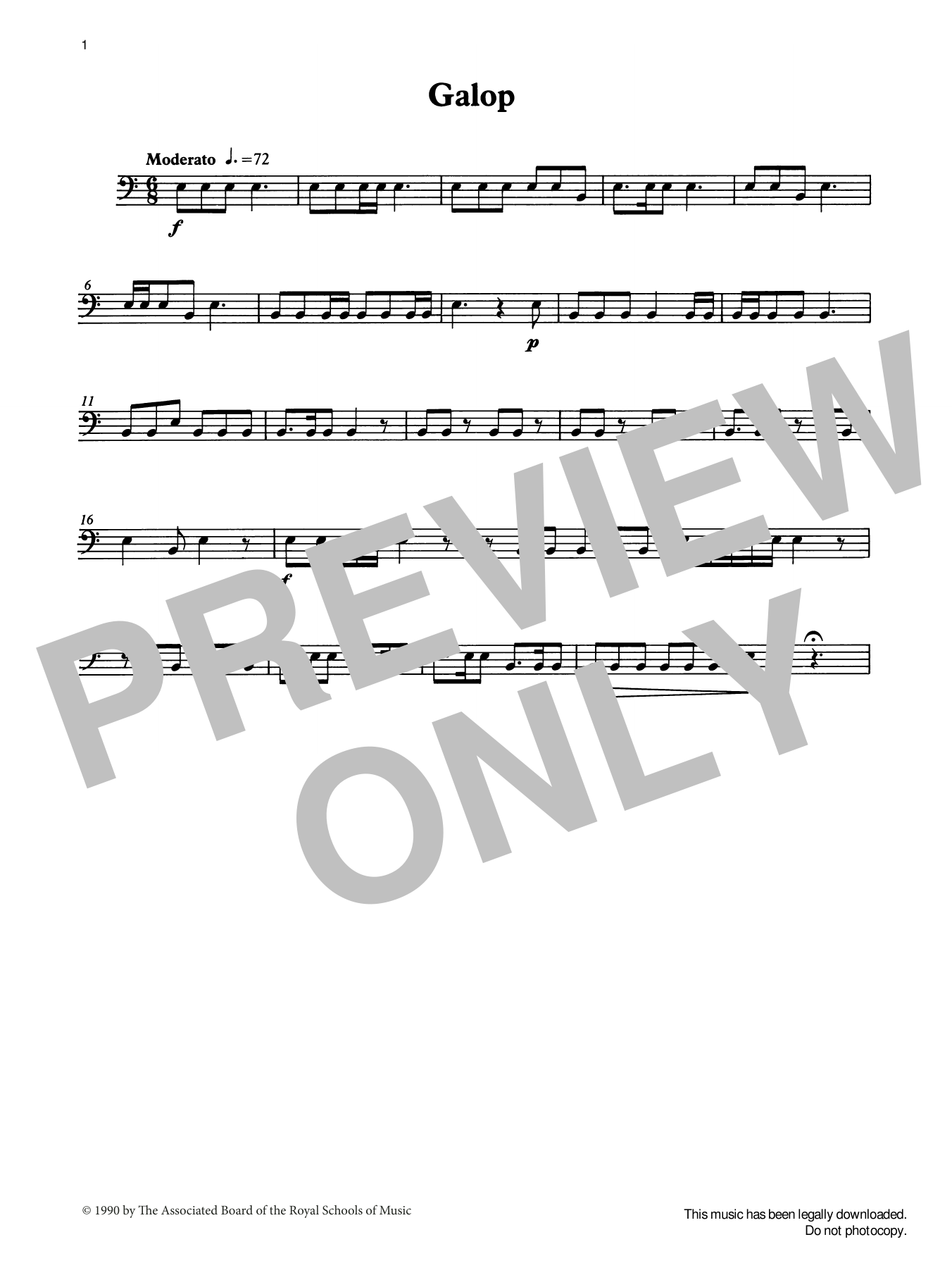 Galop from Graded Music for Timpani, Book II (Percussion Solo) von Ian Wright