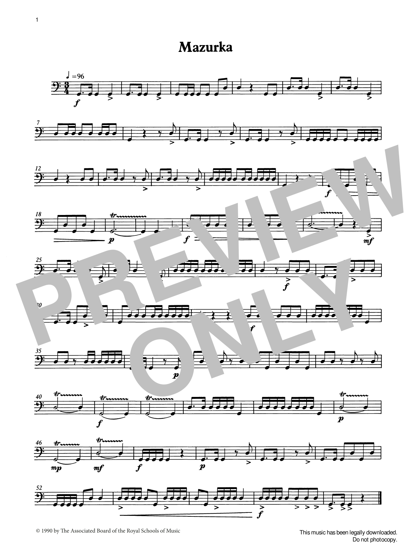 Mazurka from Graded Music for Timpani, Book II (Percussion Solo) von Ian Wright