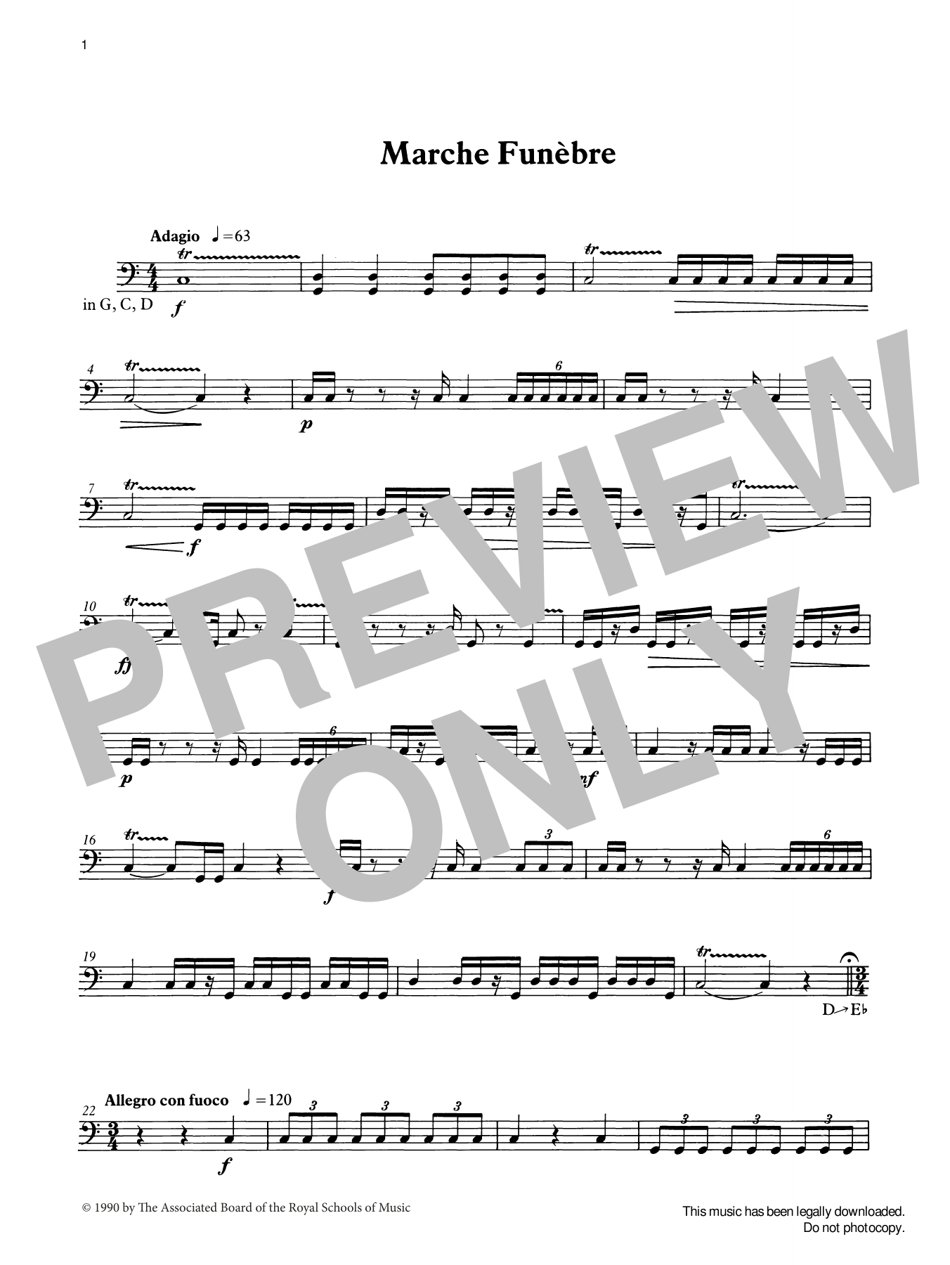 Marche Funèbre from Graded Music for Timpani, Book III (Percussion Solo) von Ian Wright