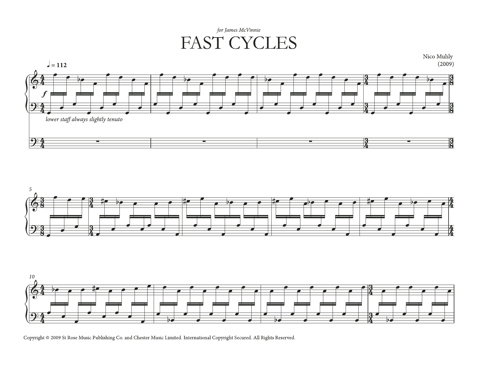 Fast Cycles (Organ) von Nico Muhly