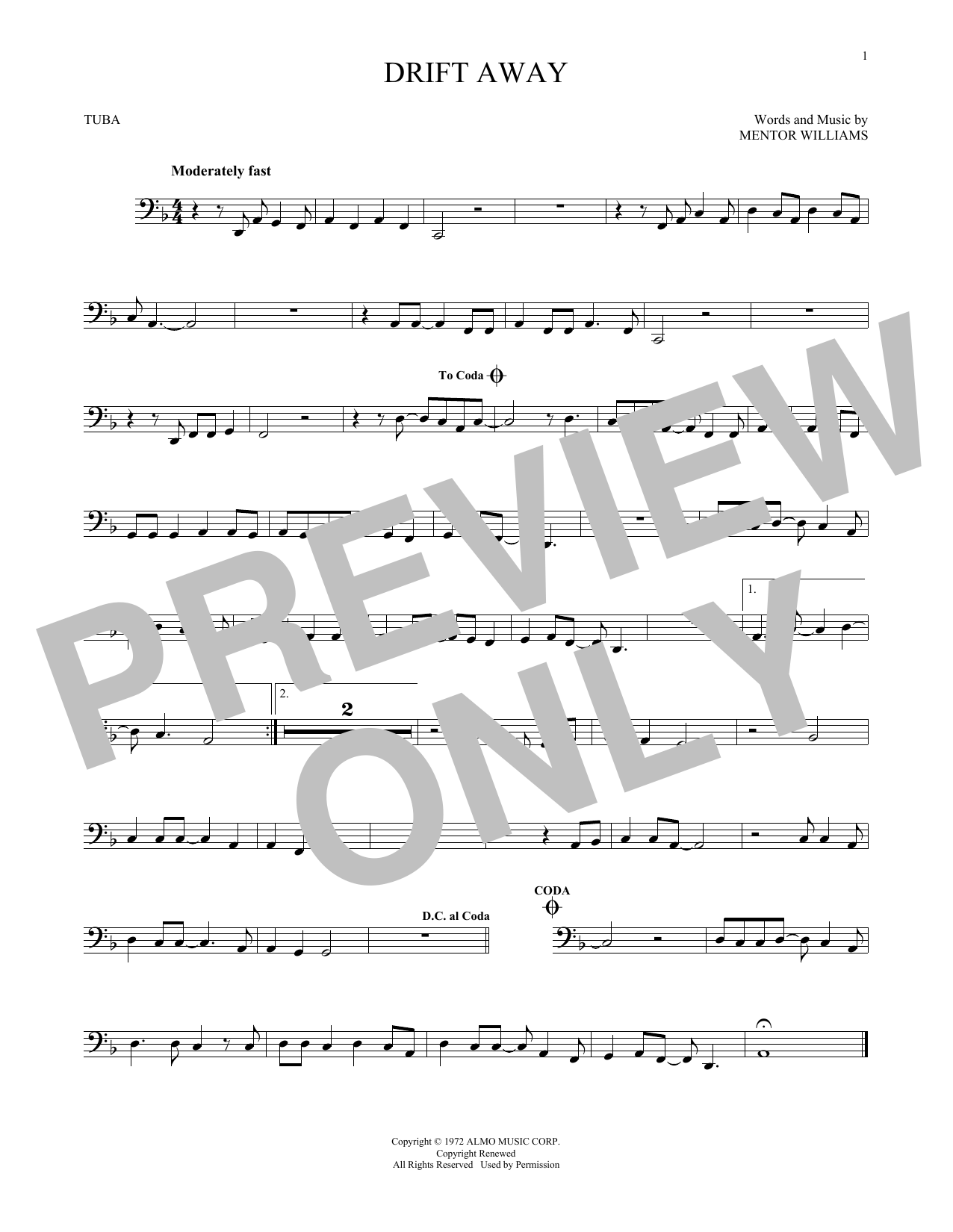 Drift Away (Tuba Solo) von Dobie Gray