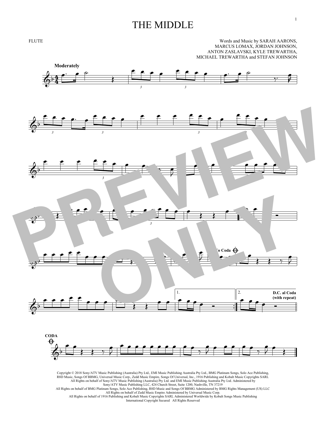 The Middle (Flute Solo) von Zedd, Maren Morris & Grey
