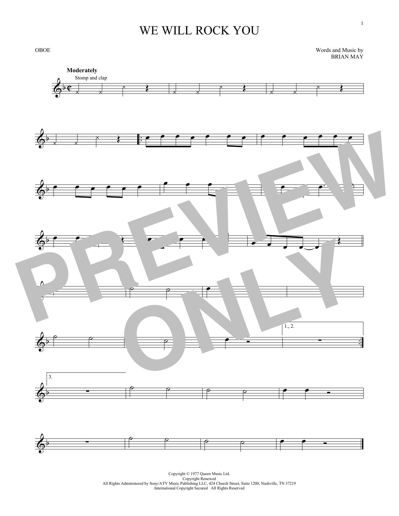 We Will Rock You (Oboe Solo) von Queen