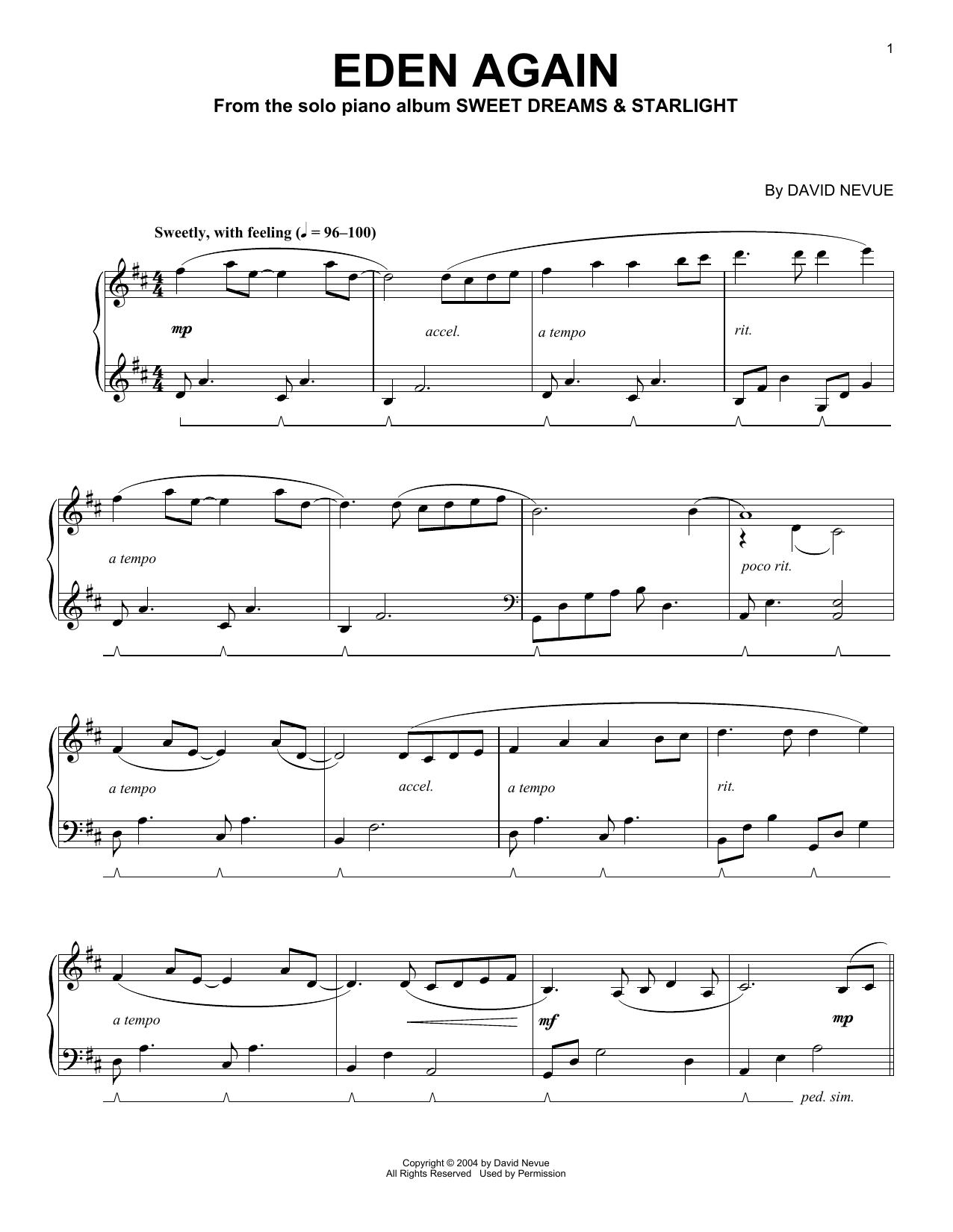 Eden Again (Piano Solo) von David Nevue