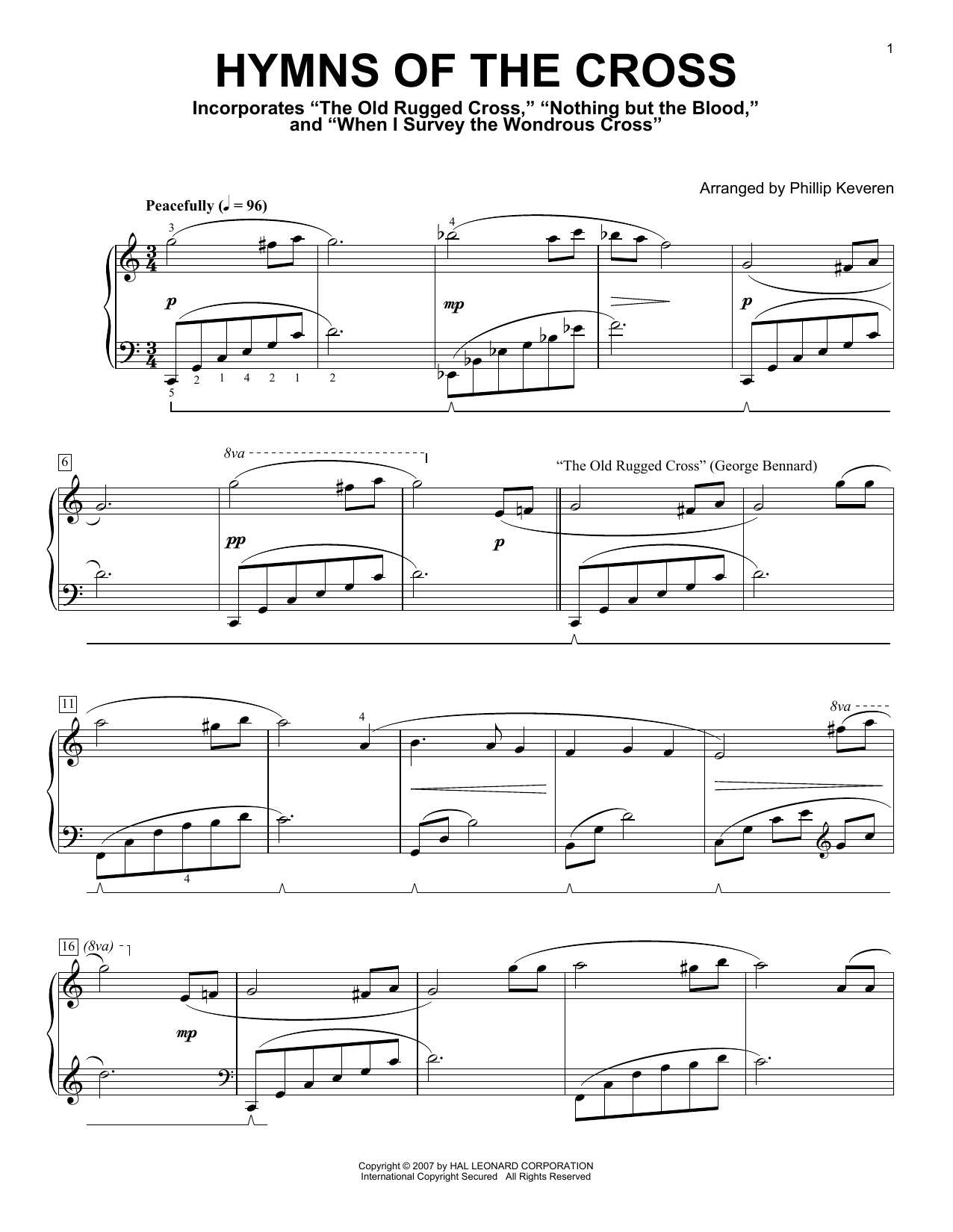 Hymns Of The Cross (Piano Solo) von Phillip Keveren