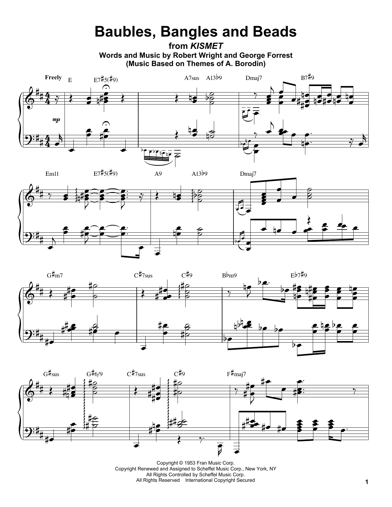 Baubles, Bangles And Beads (Piano Transcription) von Oscar Peterson