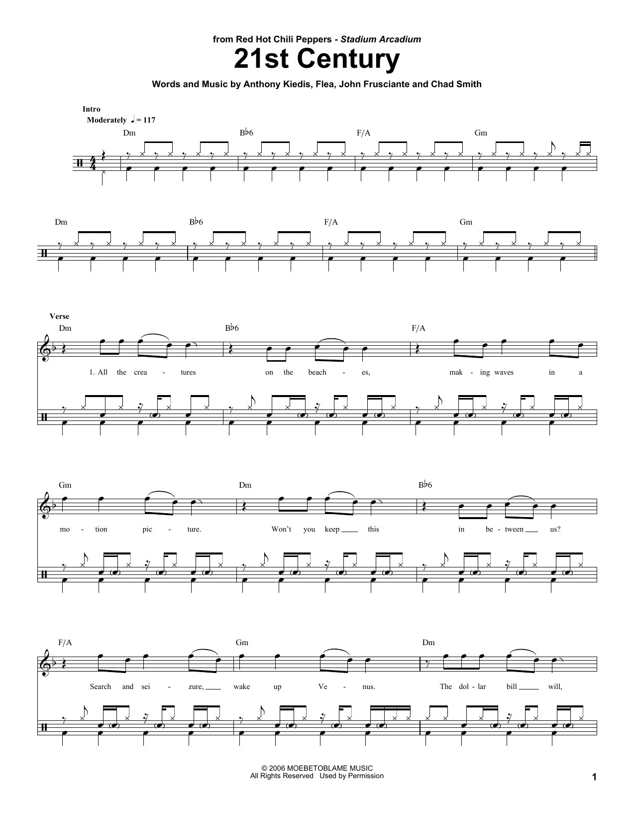 21st Century (Drums Transcription) von Red Hot Chili Peppers