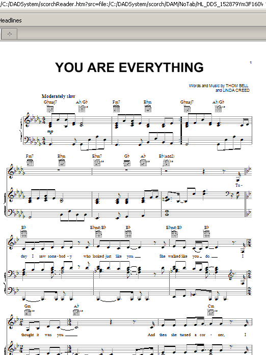 You Are Everything (Piano, Vocal & Guitar Chords (Right-Hand Melody)) von Michael McDonald