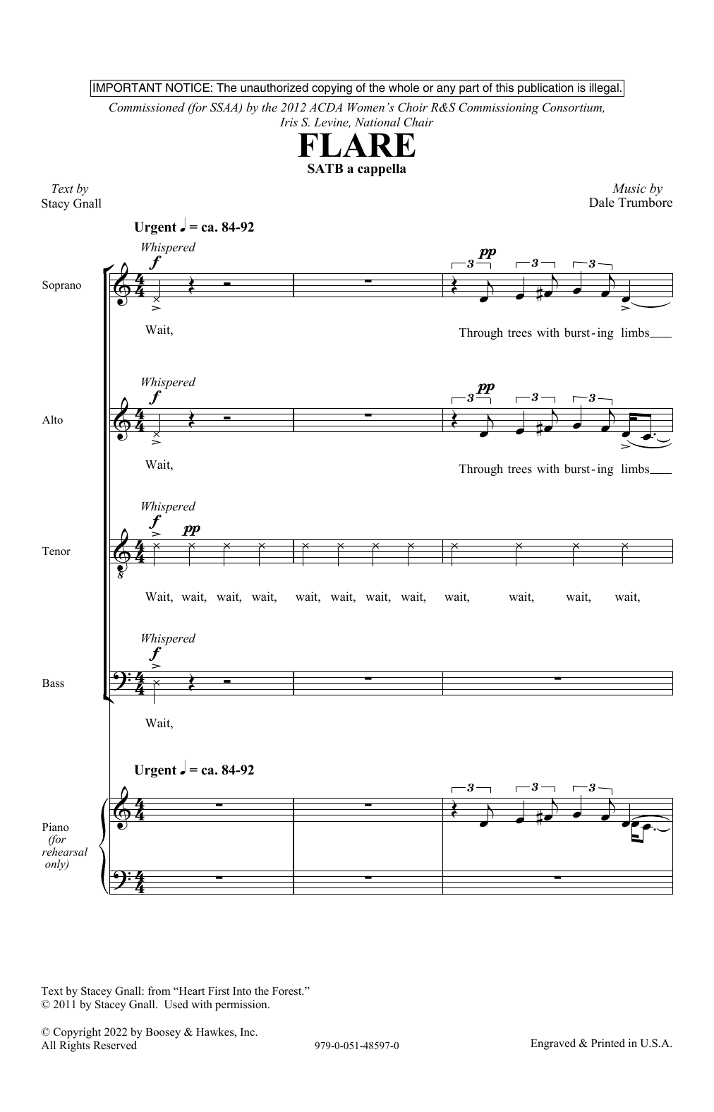 Flare (SATB Choir) von Dale Trumbore