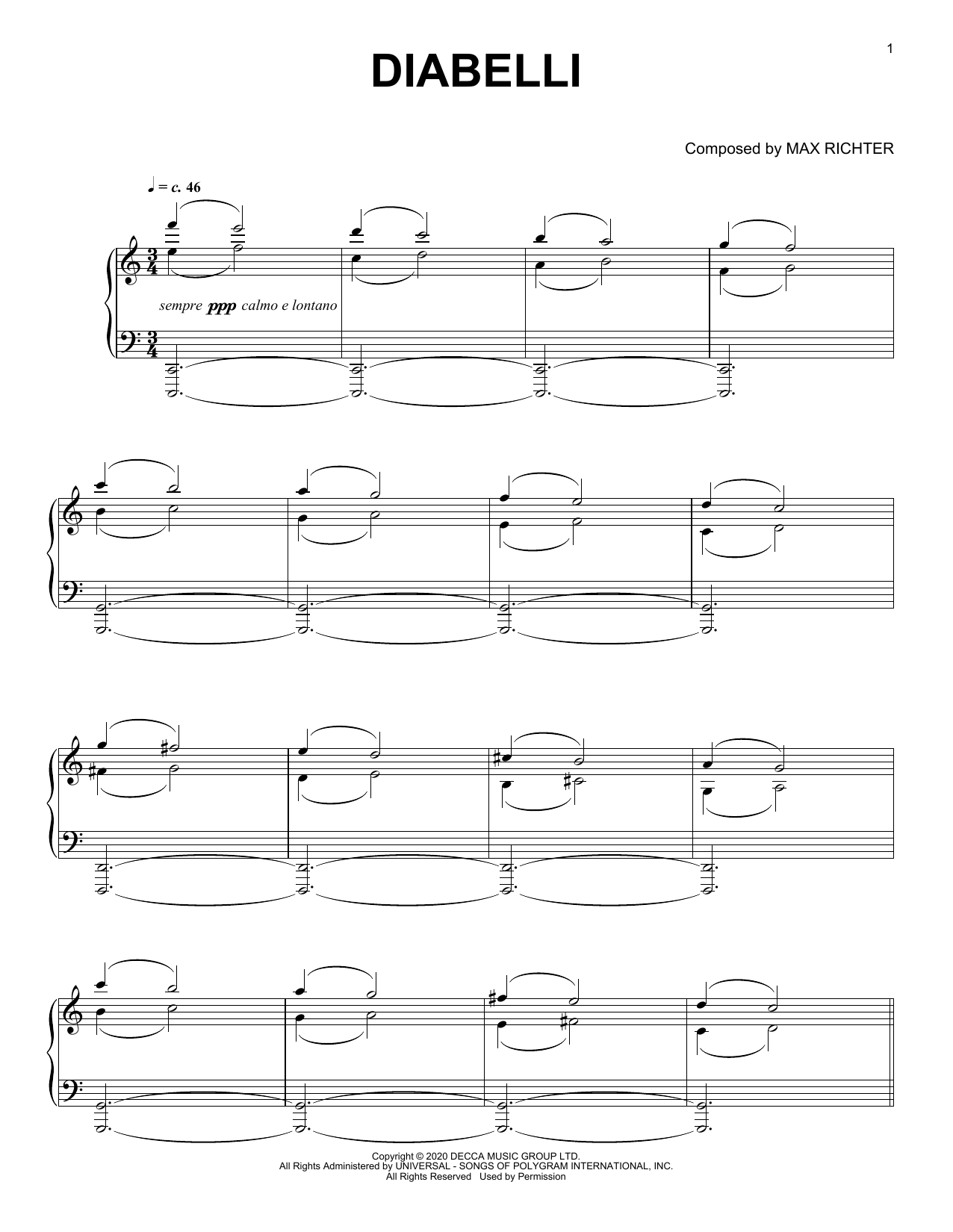 Diabelli (Piano Solo) von Max Richter