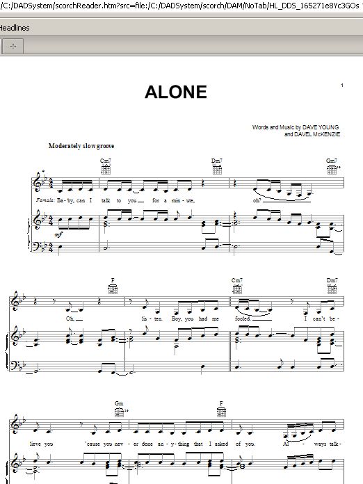 Alone (Piano, Vocal & Guitar Chords (Right-Hand Melody)) von Mary J. Blige