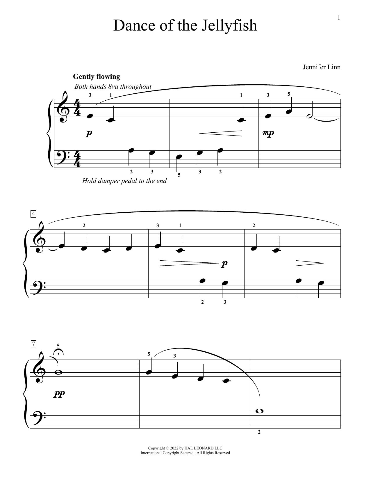 Dance Of The Jellyfish (Educational Piano) von Jennifer Linn