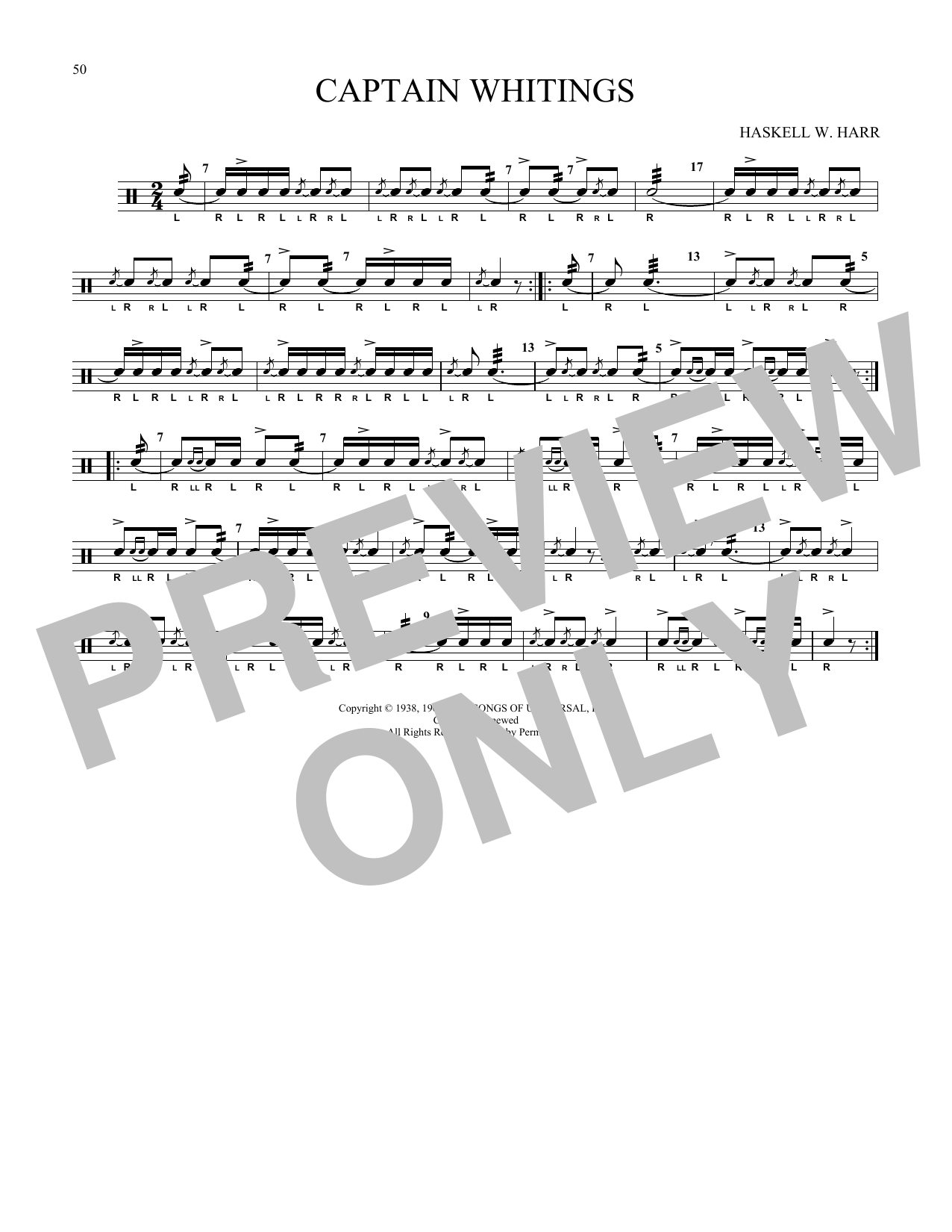 Captain Whitings (Snare Drum Solo) von Haskell W. Harr