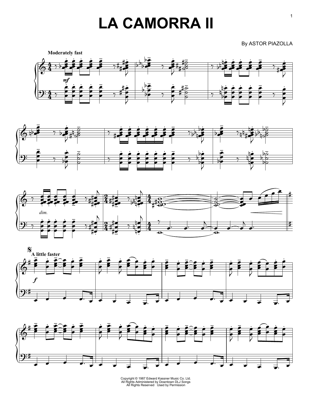 La Camorra II (Piano Solo) von Astor Piazzolla