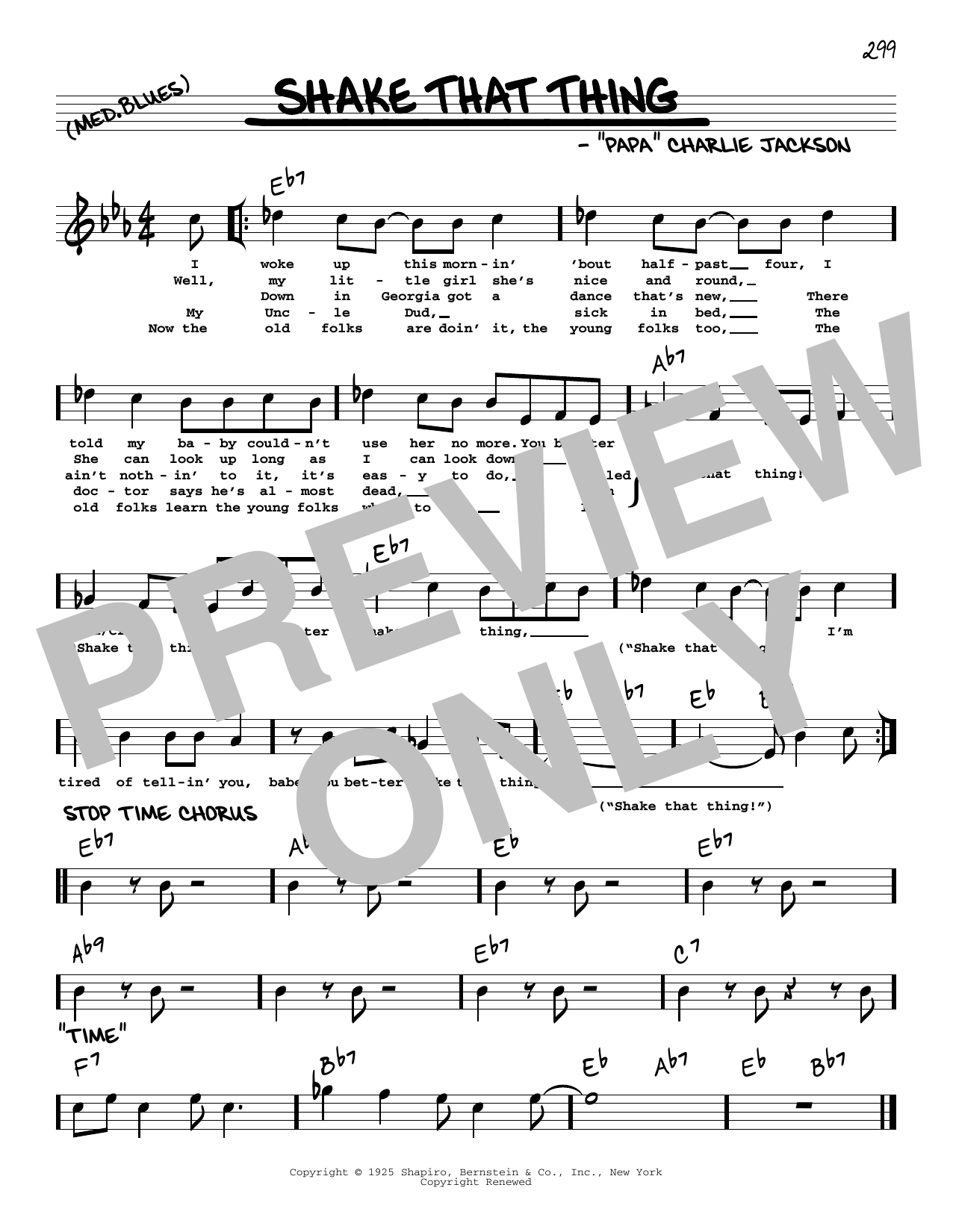 Shake That Thing (arr. Robert Rawlins) (Real Book  Melody, Lyrics & Chords) von 