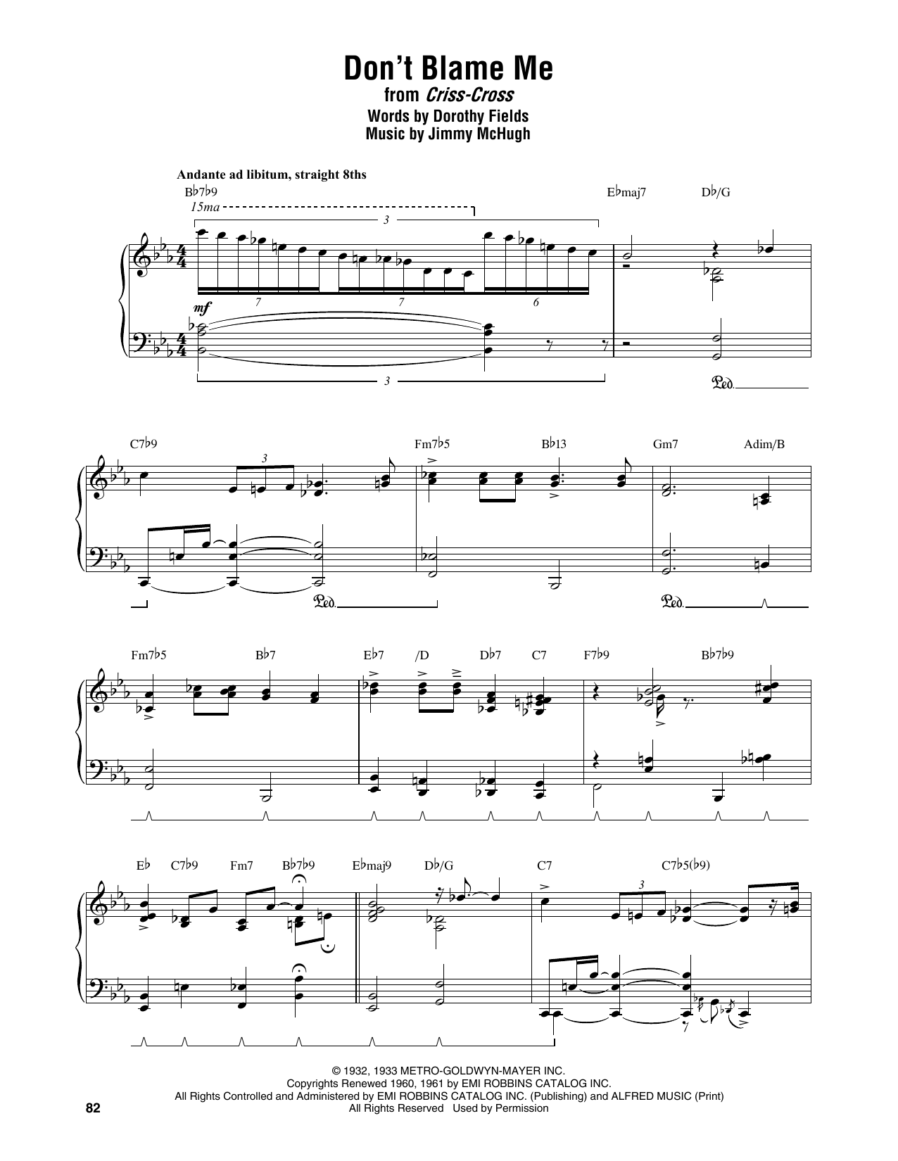 Don't Blame Me (Piano Transcription) von Thelonious Monk