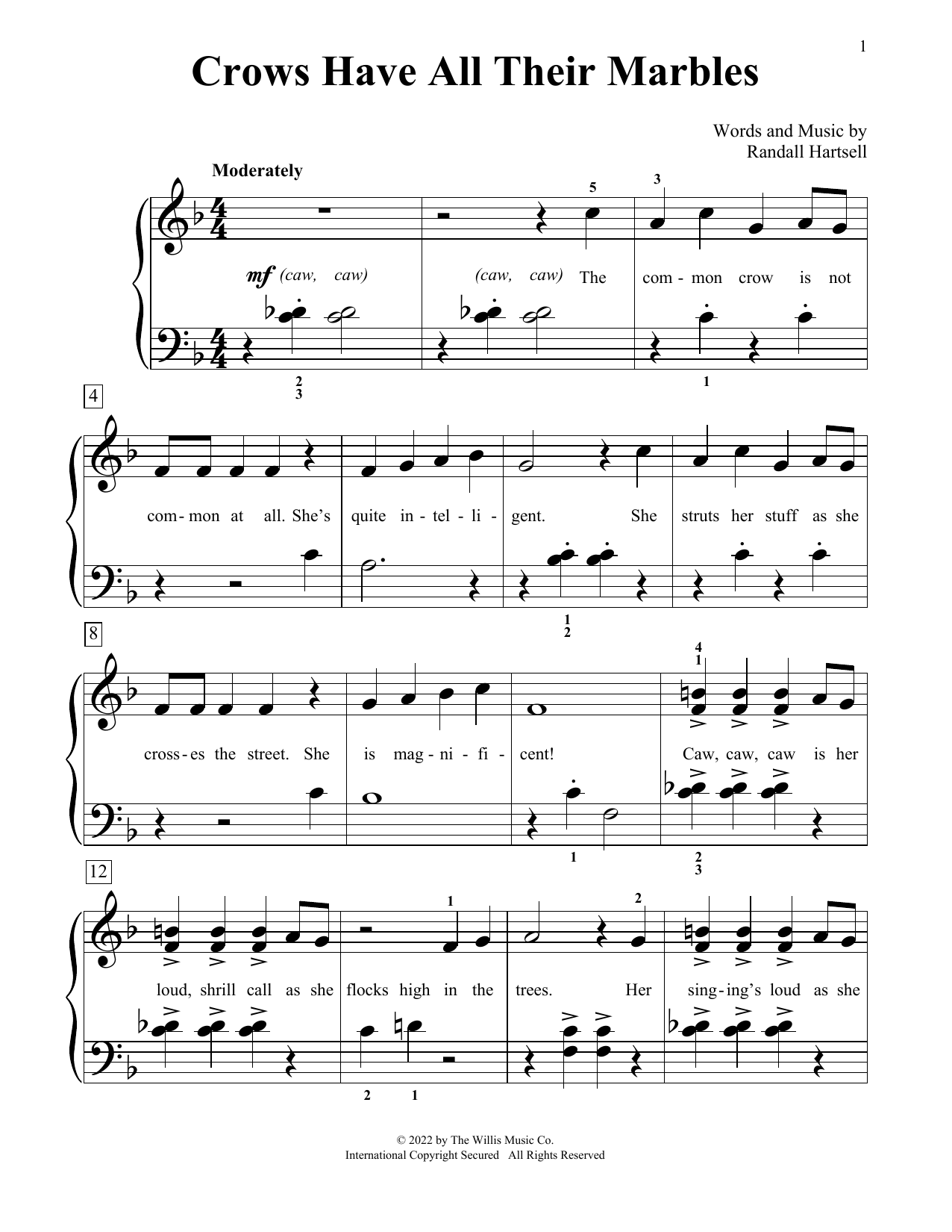 Crows Have All Their Marbles (Educational Piano) von Randall Hartsell