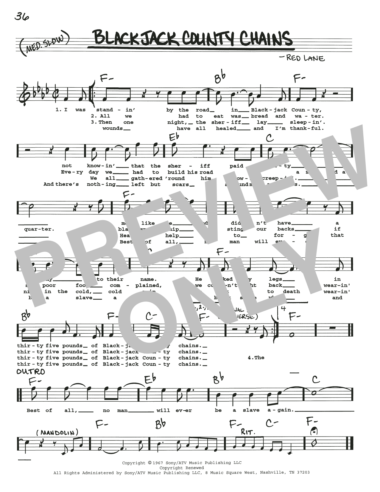 Blackjack County Chains (Real Book  Melody, Lyrics & Chords) von Willie Nelson