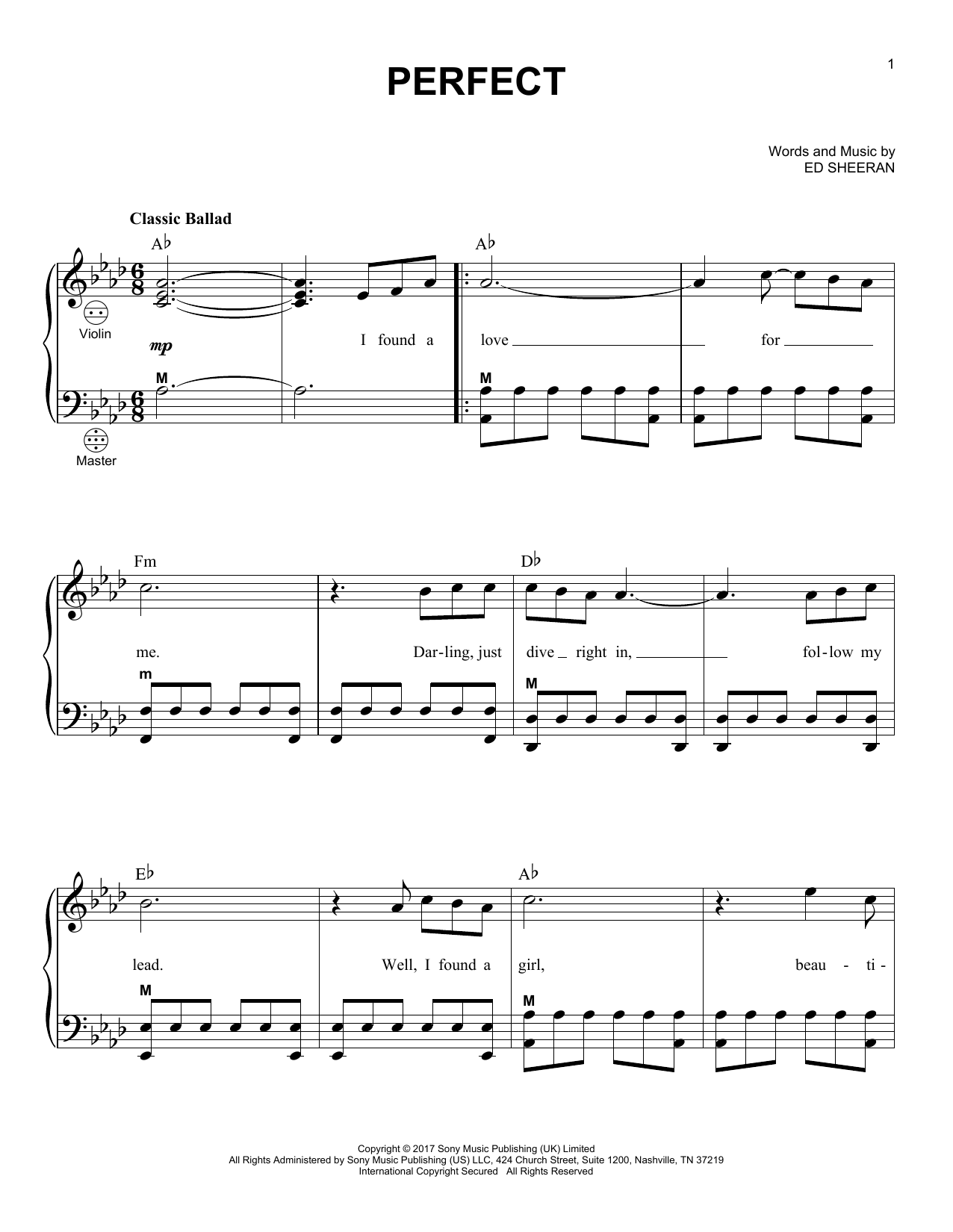 Perfect (Accordion) von Ed Sheeran
