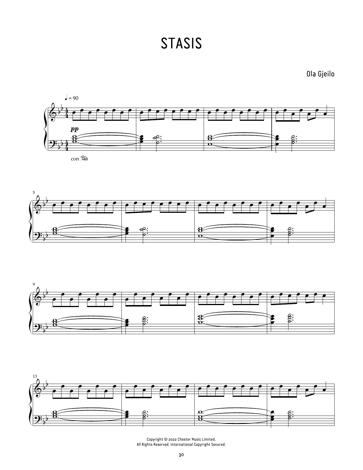Stasis (Piano Solo) von Ola Gjeilo