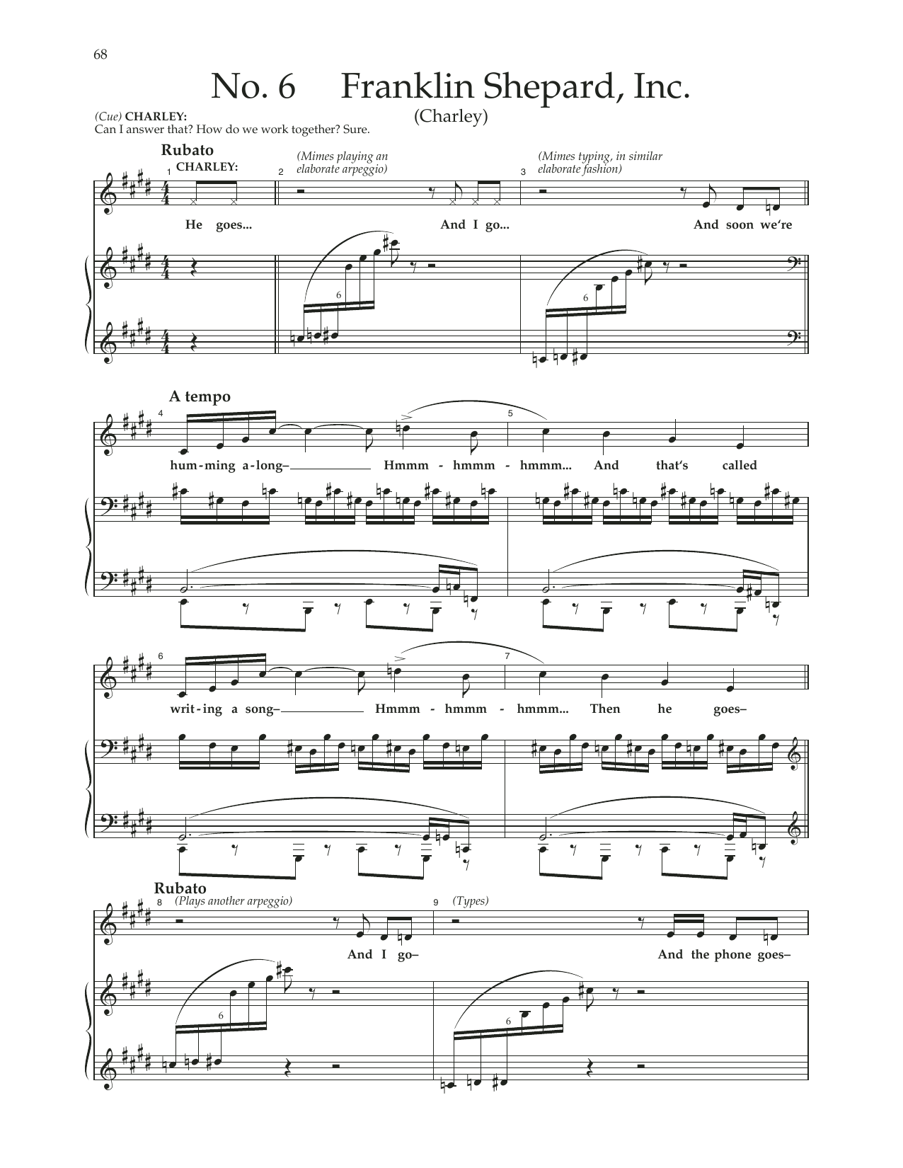 Franklin Shepard, Inc. (from Merrily We Roll Along) (Piano & Vocal) von Stephen Sondheim