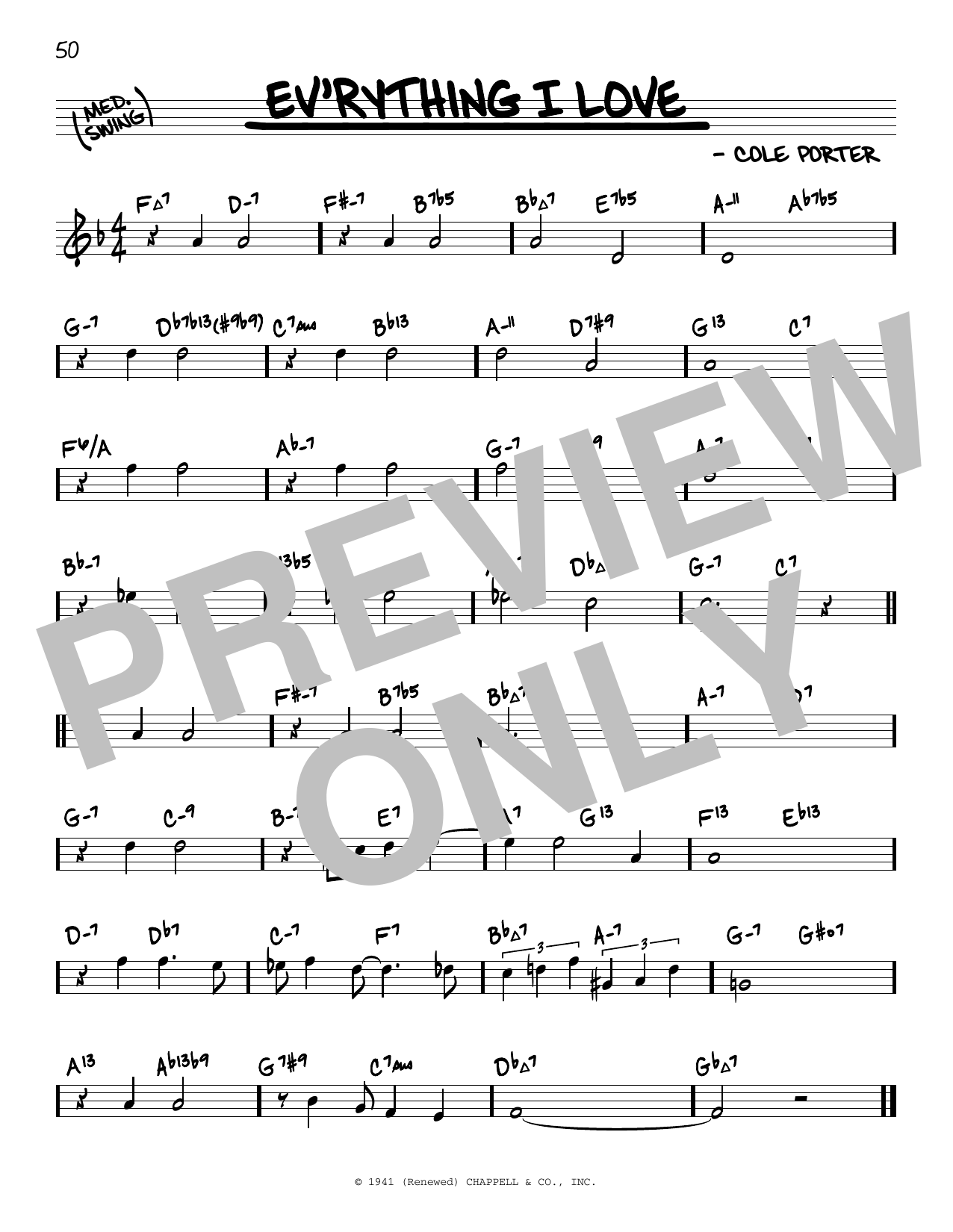 Ev'rything I Love (arr. David Hazeltine) (Real Book  Enhanced Chords) von Cole Porter
