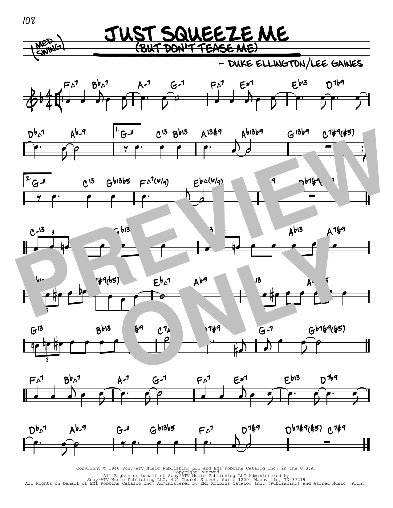 Just Squeeze Me (But Don't Tease Me) (arr. David Hazeltine) (Real Book  Enhanced Chords) von Duke Ellington