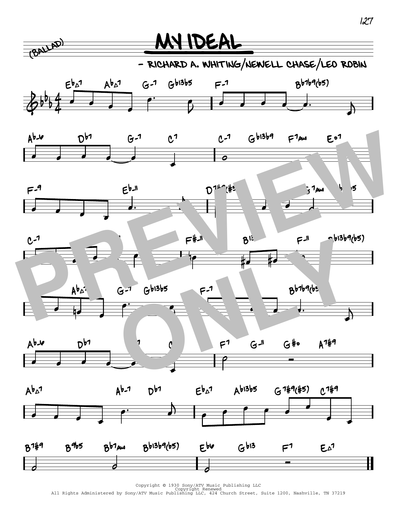 My Ideal (arr. David Hazeltine) (Real Book  Enhanced Chords) von Richard A. Whiting