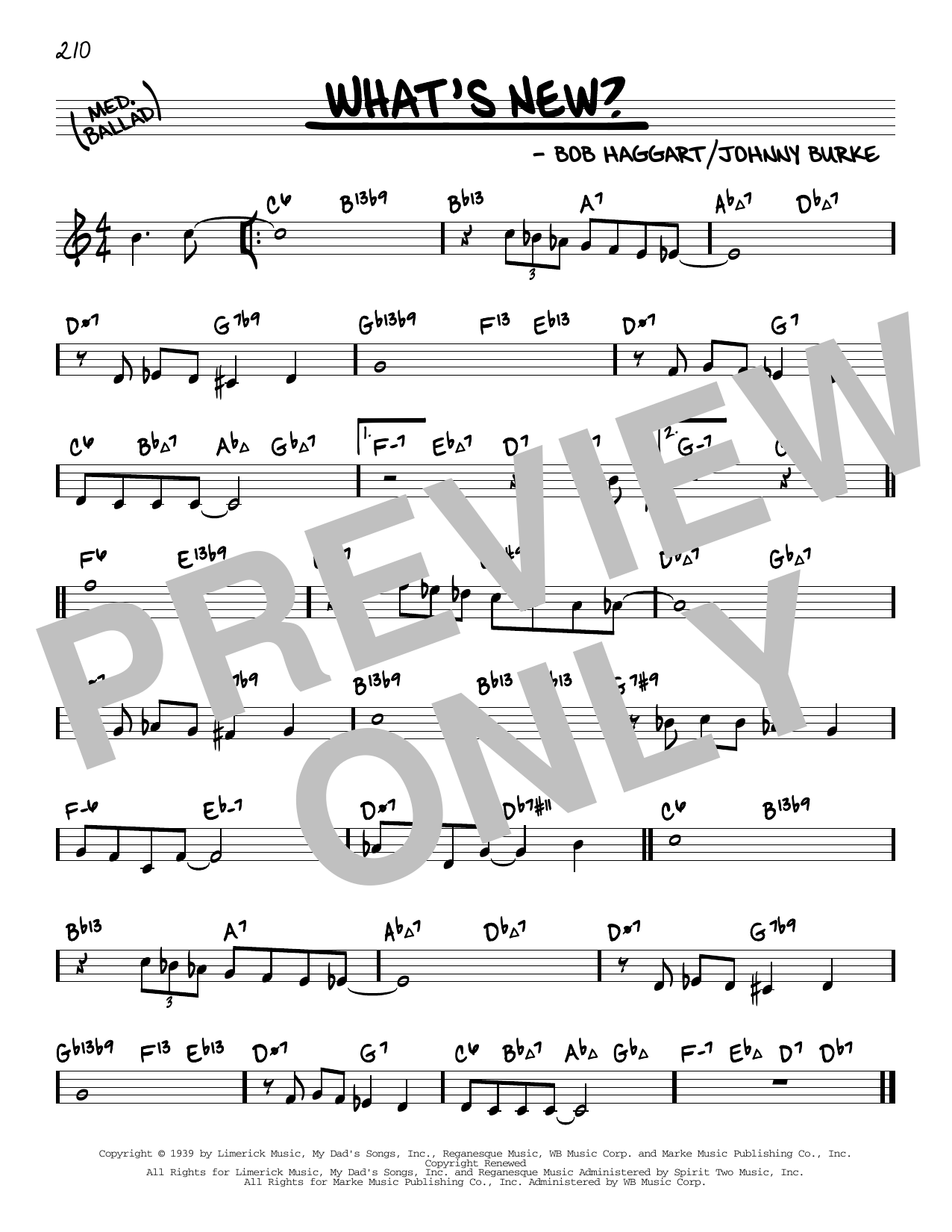 What's New? (arr. David Hazeltine) (Real Book  Enhanced Chords) von Bob Crosby & His Orchestra