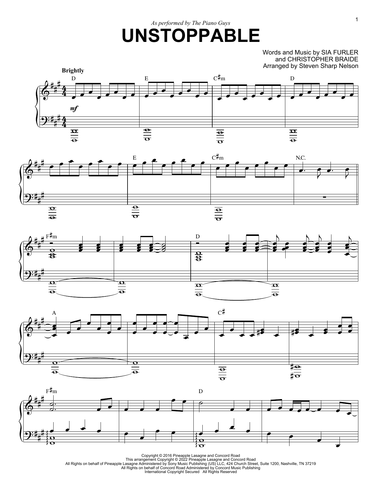 Unstoppable (Piano Solo) von The Piano Guys