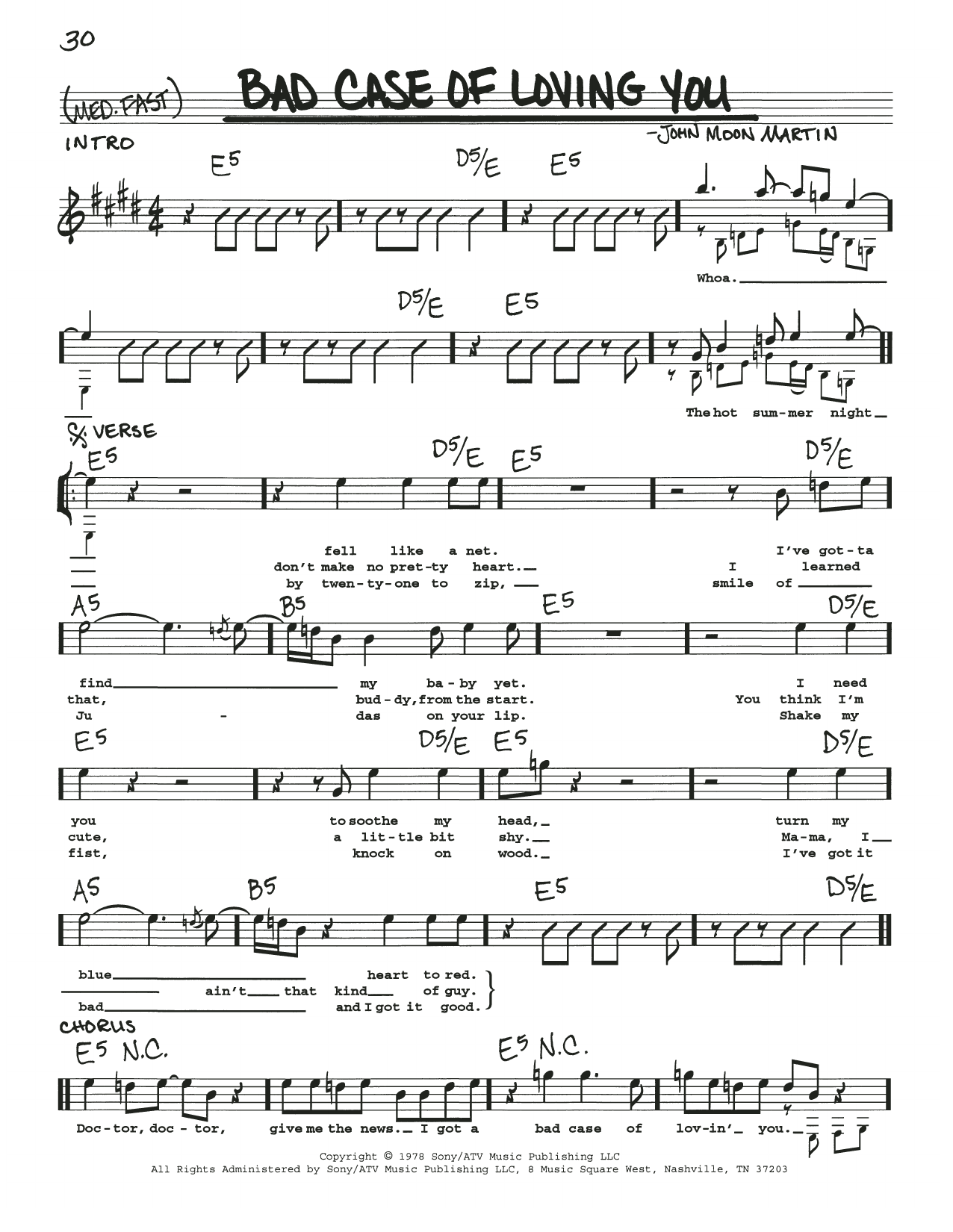Bad Case Of Loving You (Real Book  Melody, Lyrics & Chords) von Robert Palmer