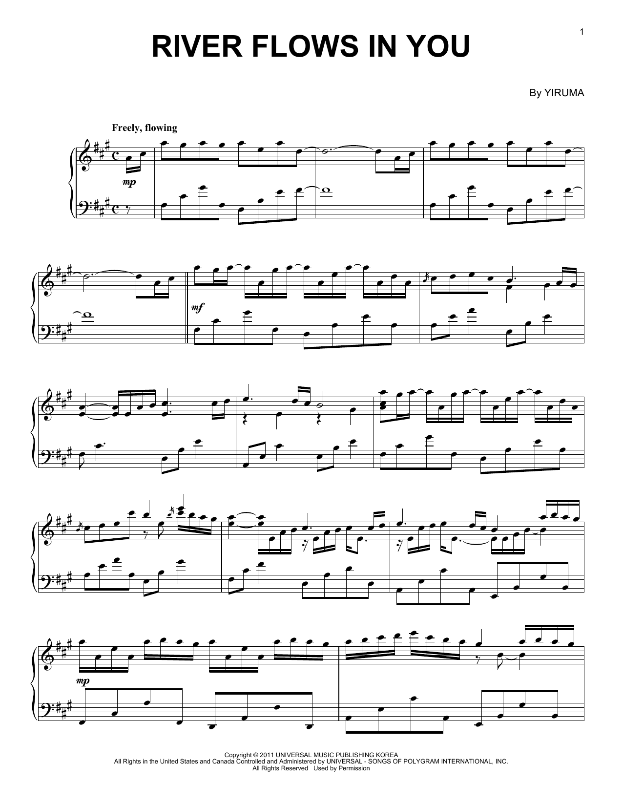 River Flows In You (Piano Solo) von Yiruma